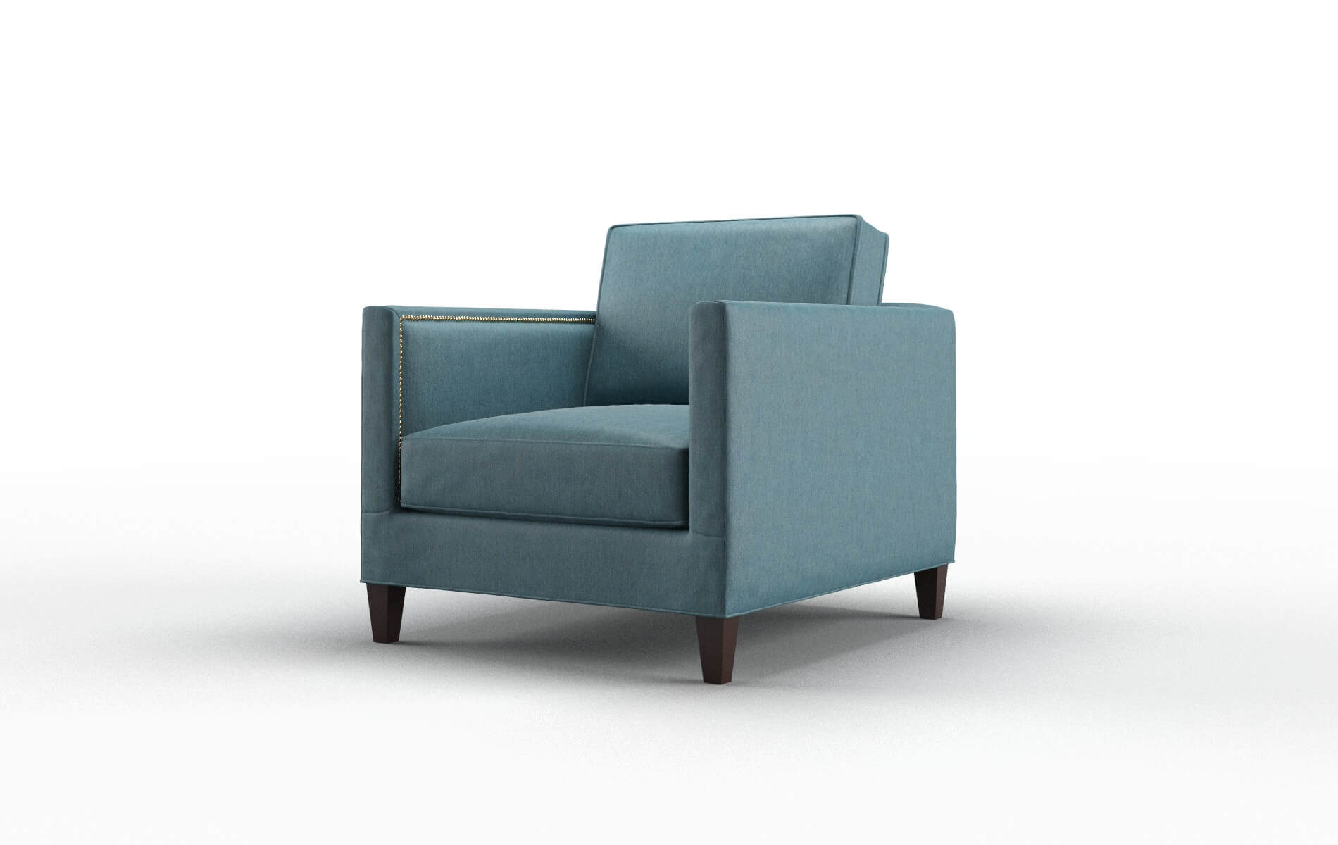 Alps Cosmo Teal Chair espresso legs 4