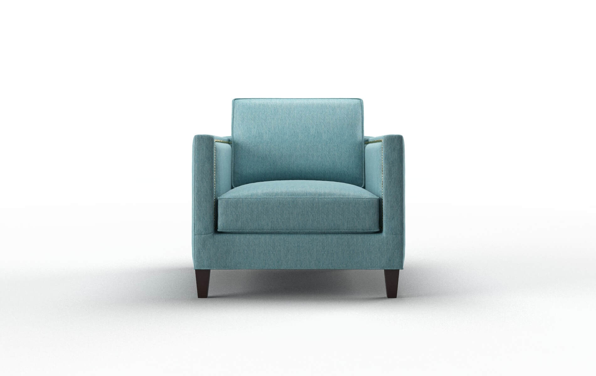 Alps Cosmo Turquoise Chair espresso legs 1