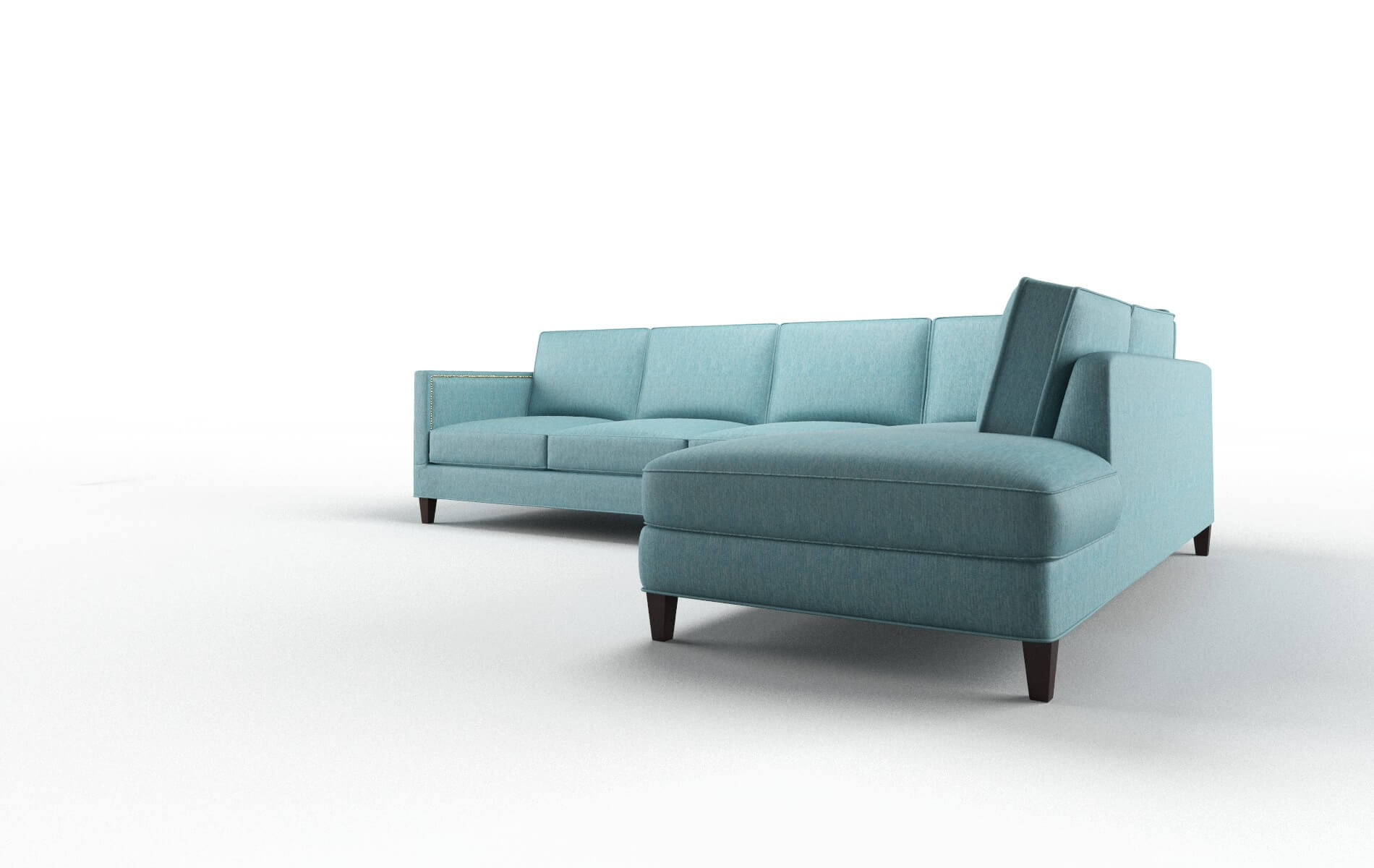 Alps Cosmo Turquoise Panel espresso legs 4