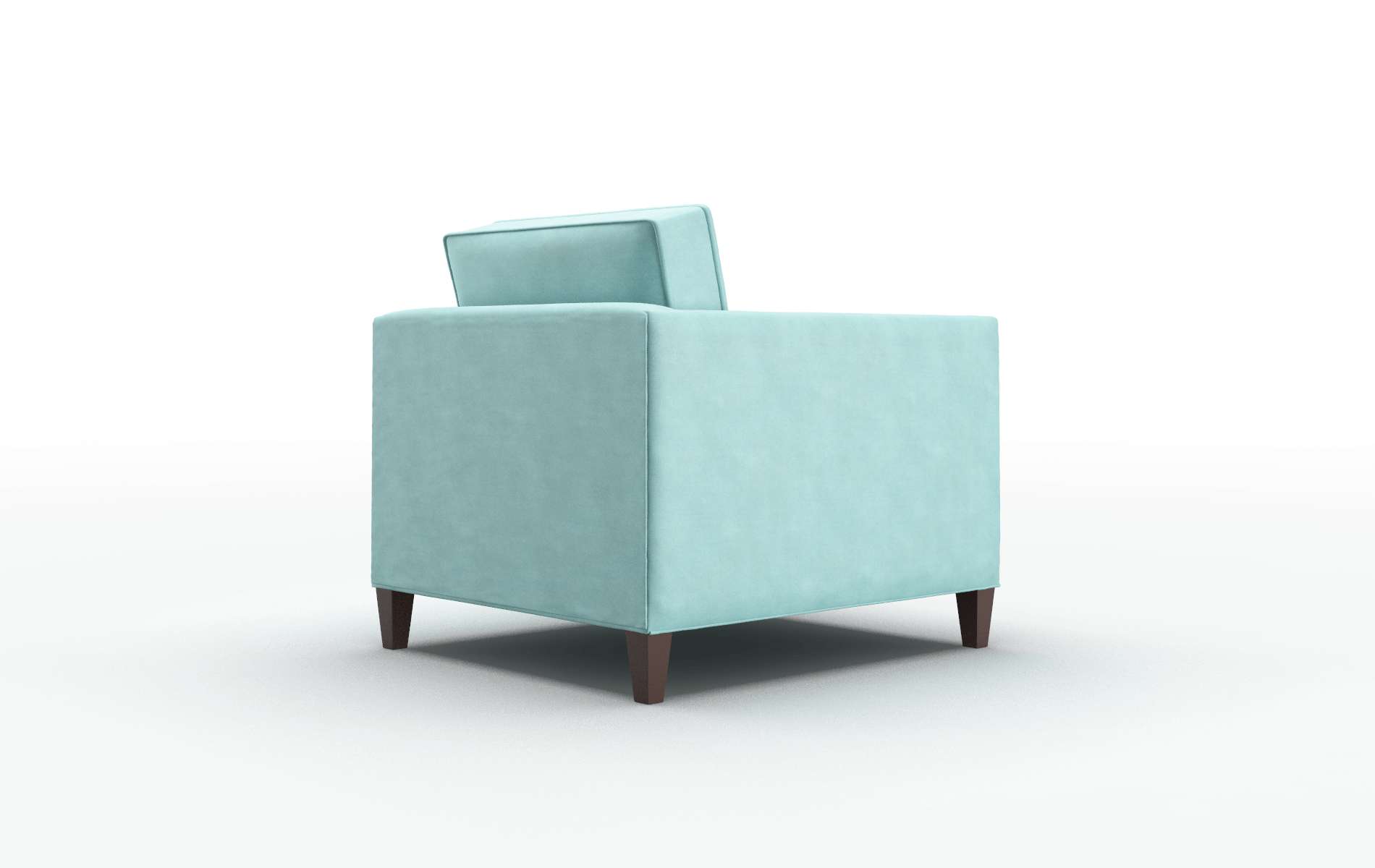 Alps Curious Turquoise Chair espresso legs 5