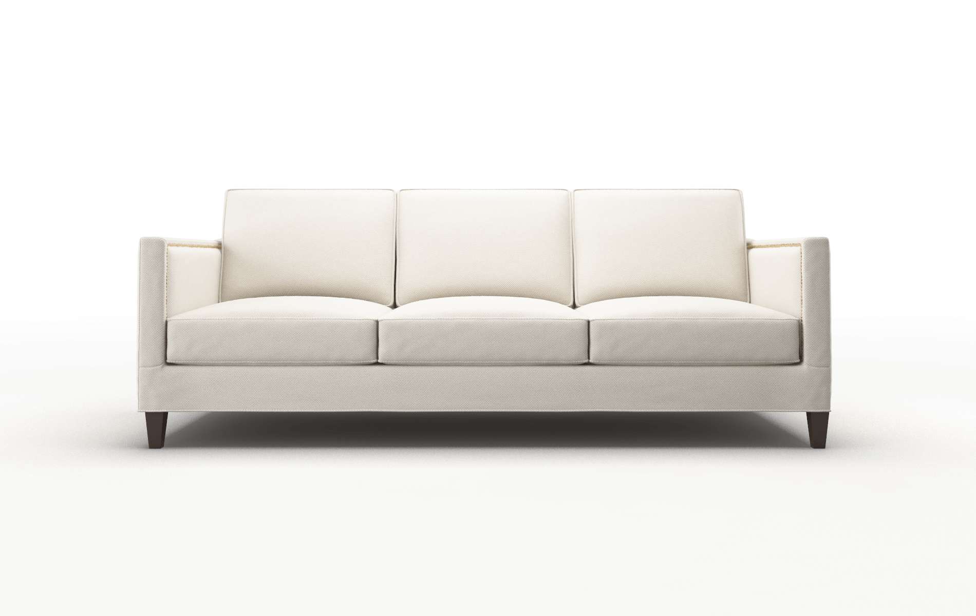 Alps Dawson Sand Sofa espresso legs 1