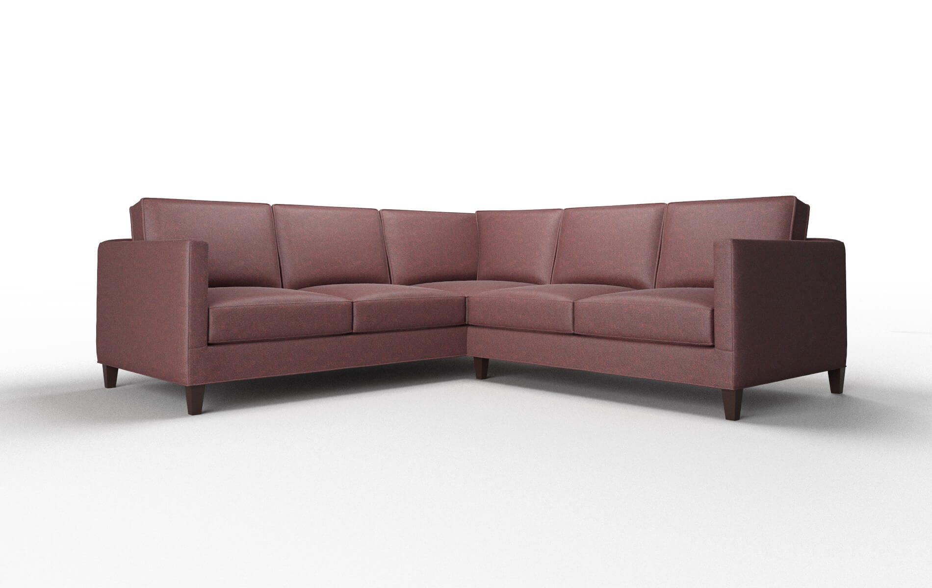 Alps Derby Berry Sectional espresso legs 1