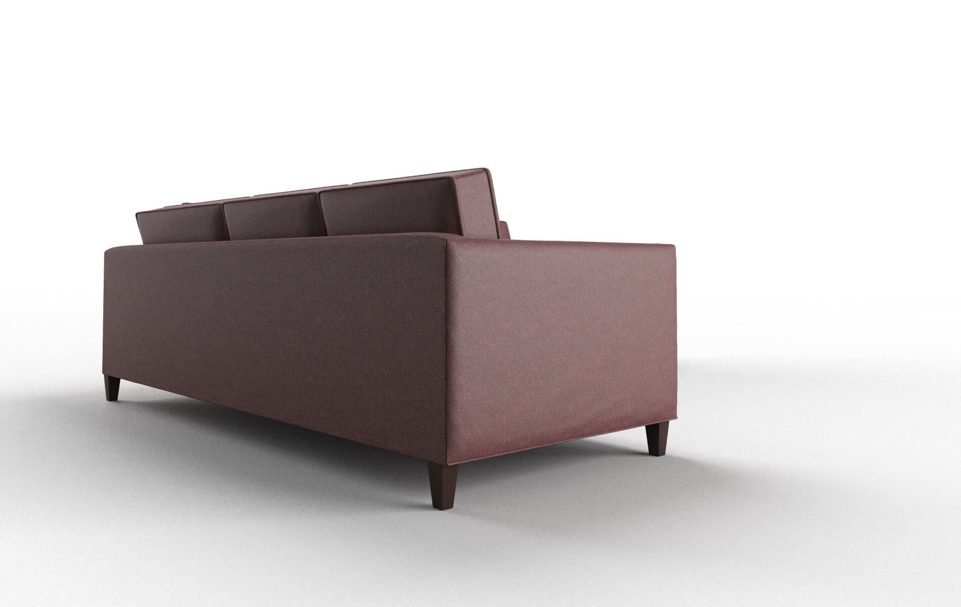 Alps Derby Berry Sectional espresso legs 3