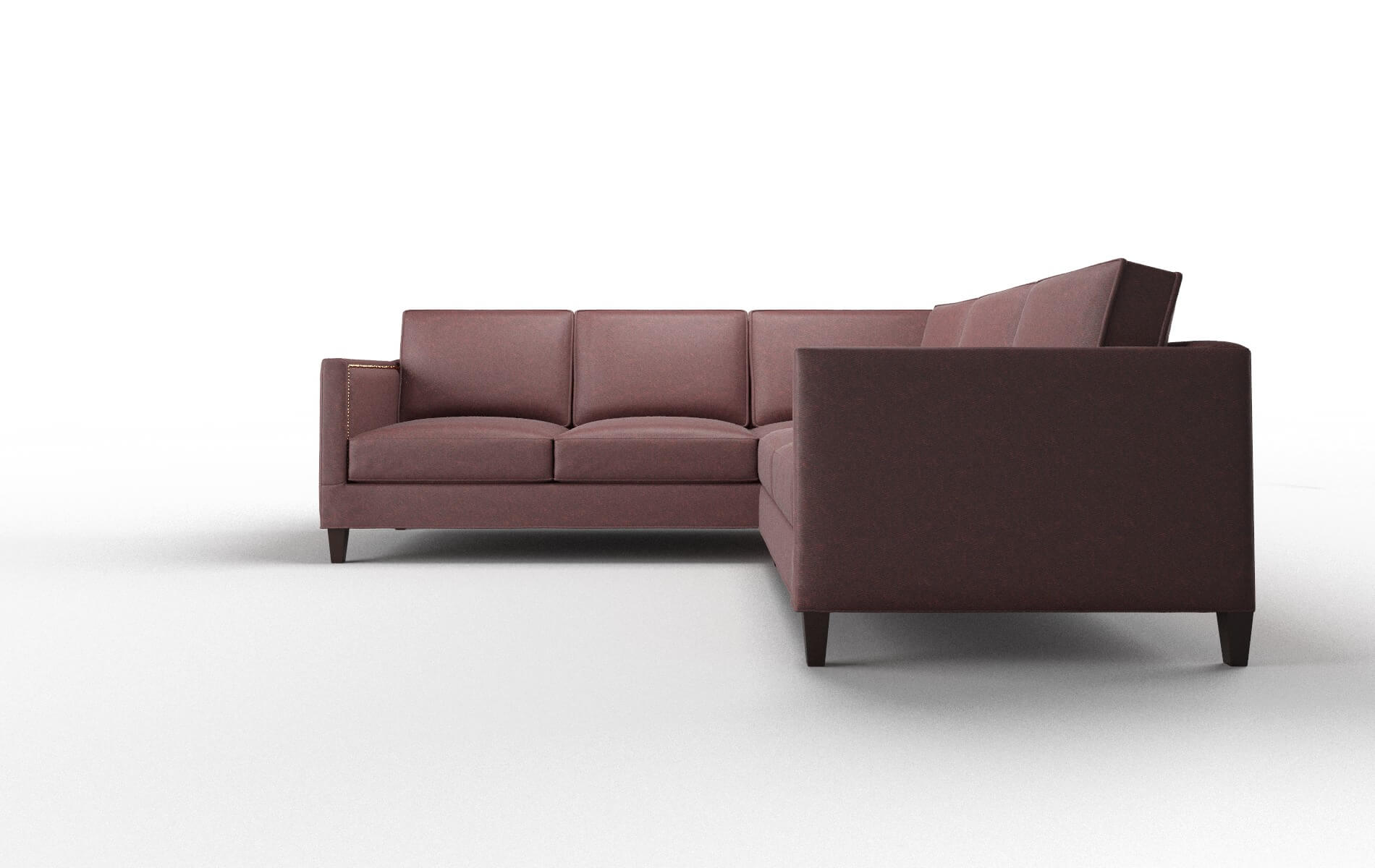 Alps Derby Berry Sectional espresso legs 5