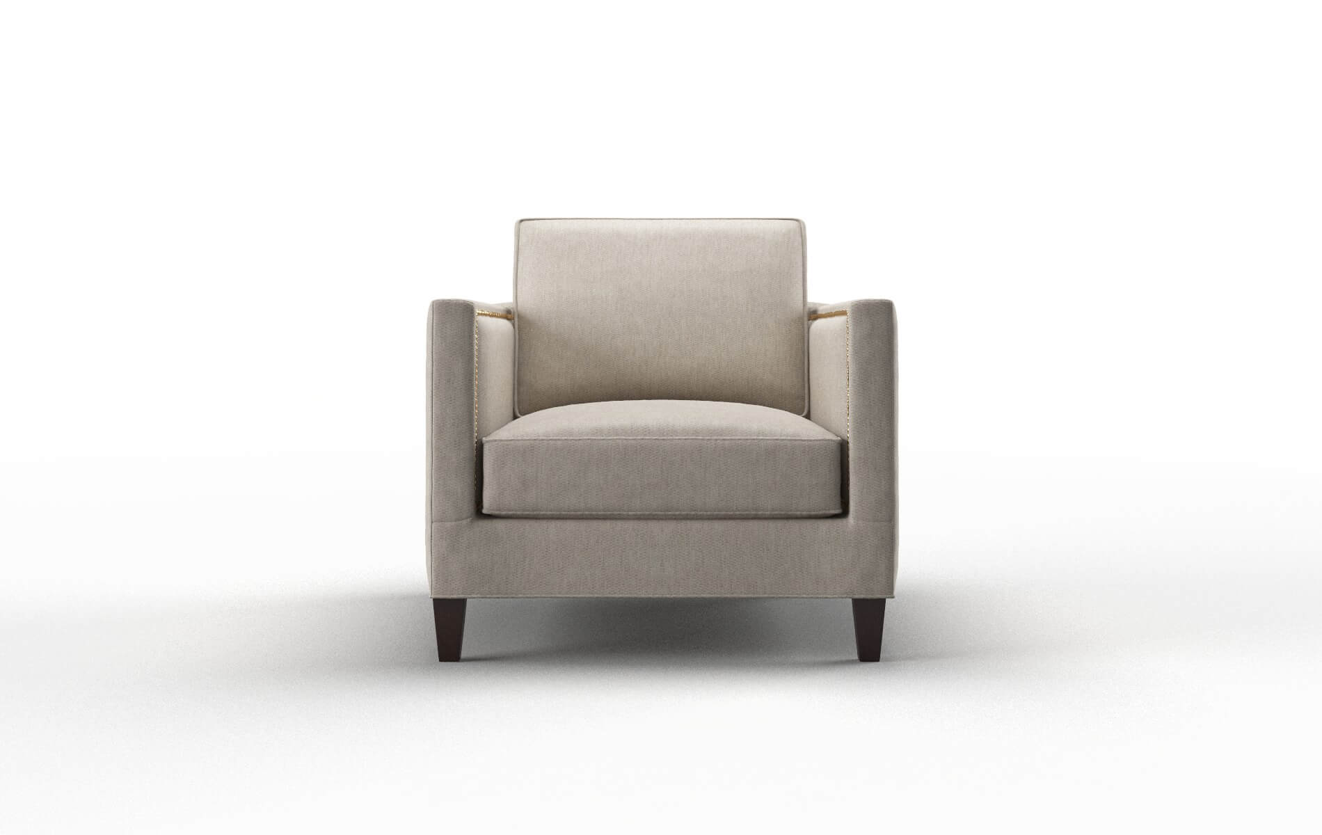 Alps Derby Linen Chair espresso legs 1