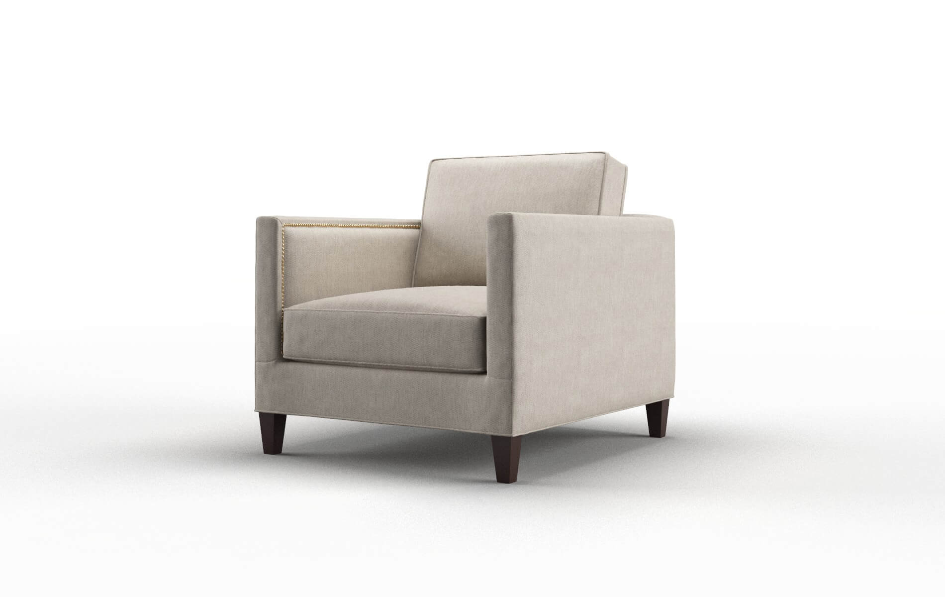 Alps Derby Linen Chair espresso legs 4
