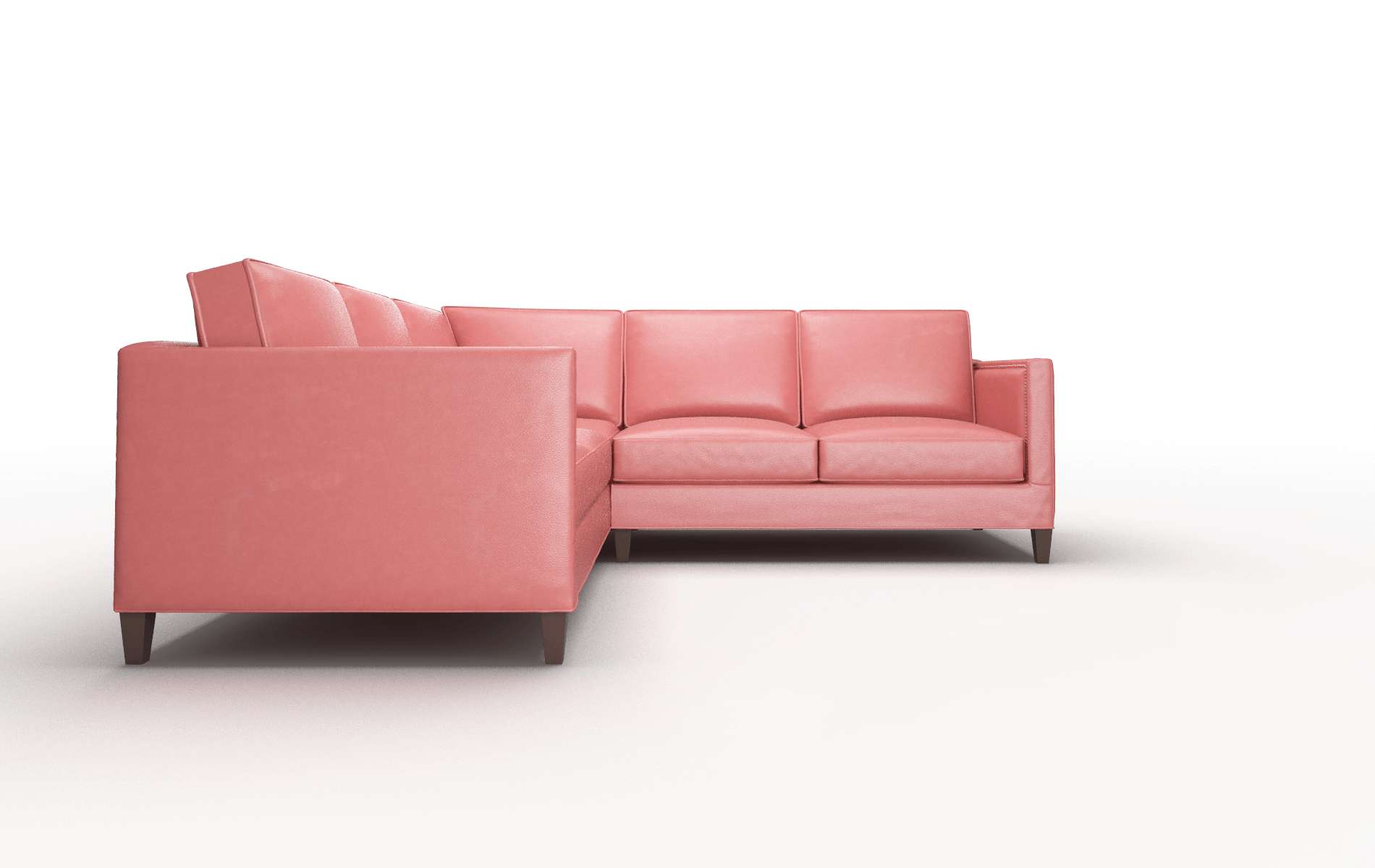 Alps Dillion Cordovan Sectional espresso legs 2