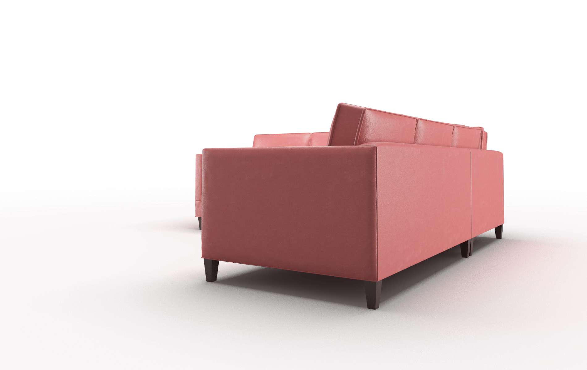 Alps Dillion Cordovan Sectional espresso legs 4