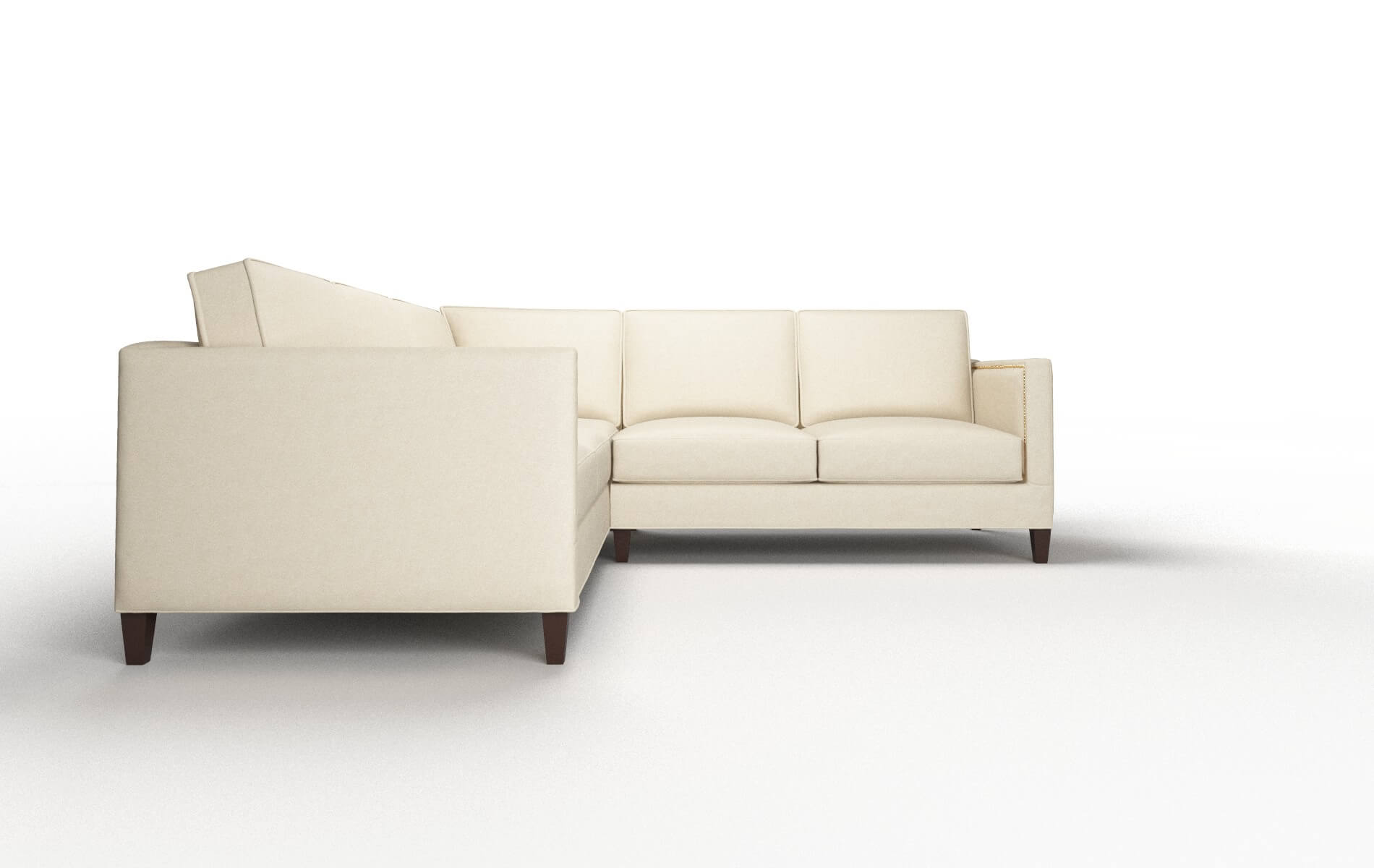 Alps Dream_d Almond Sectional espresso legs 2