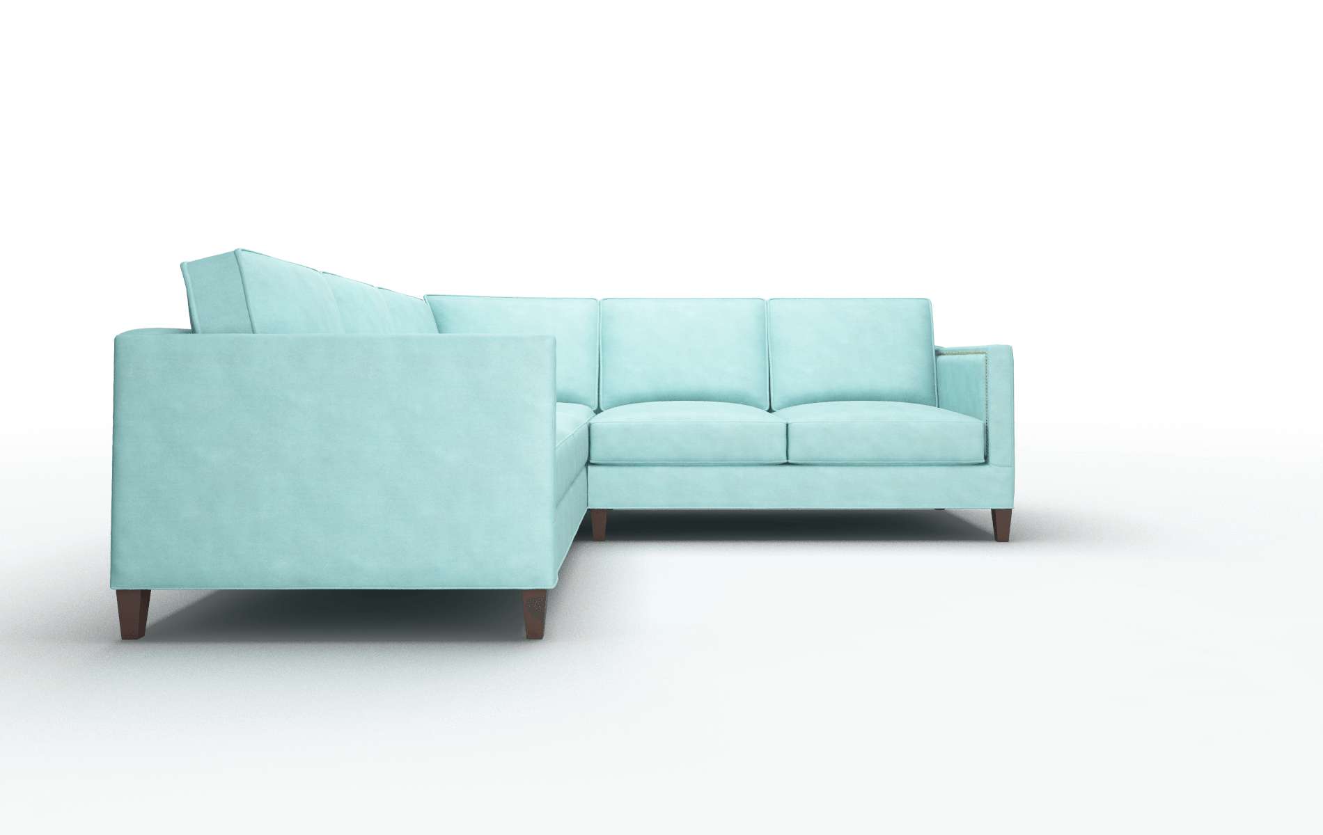Alps Dream_d French_blue Sectional espresso legs 2