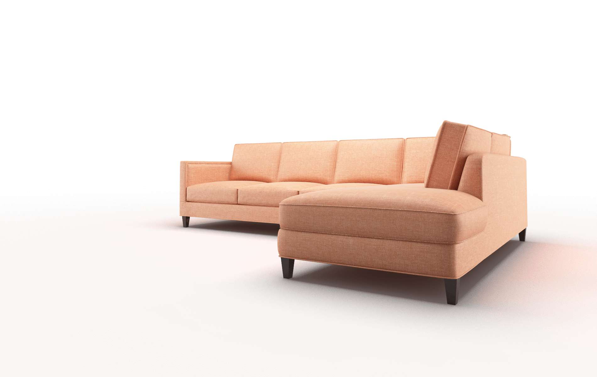Alps Durham Tangerine Panel espresso legs 4