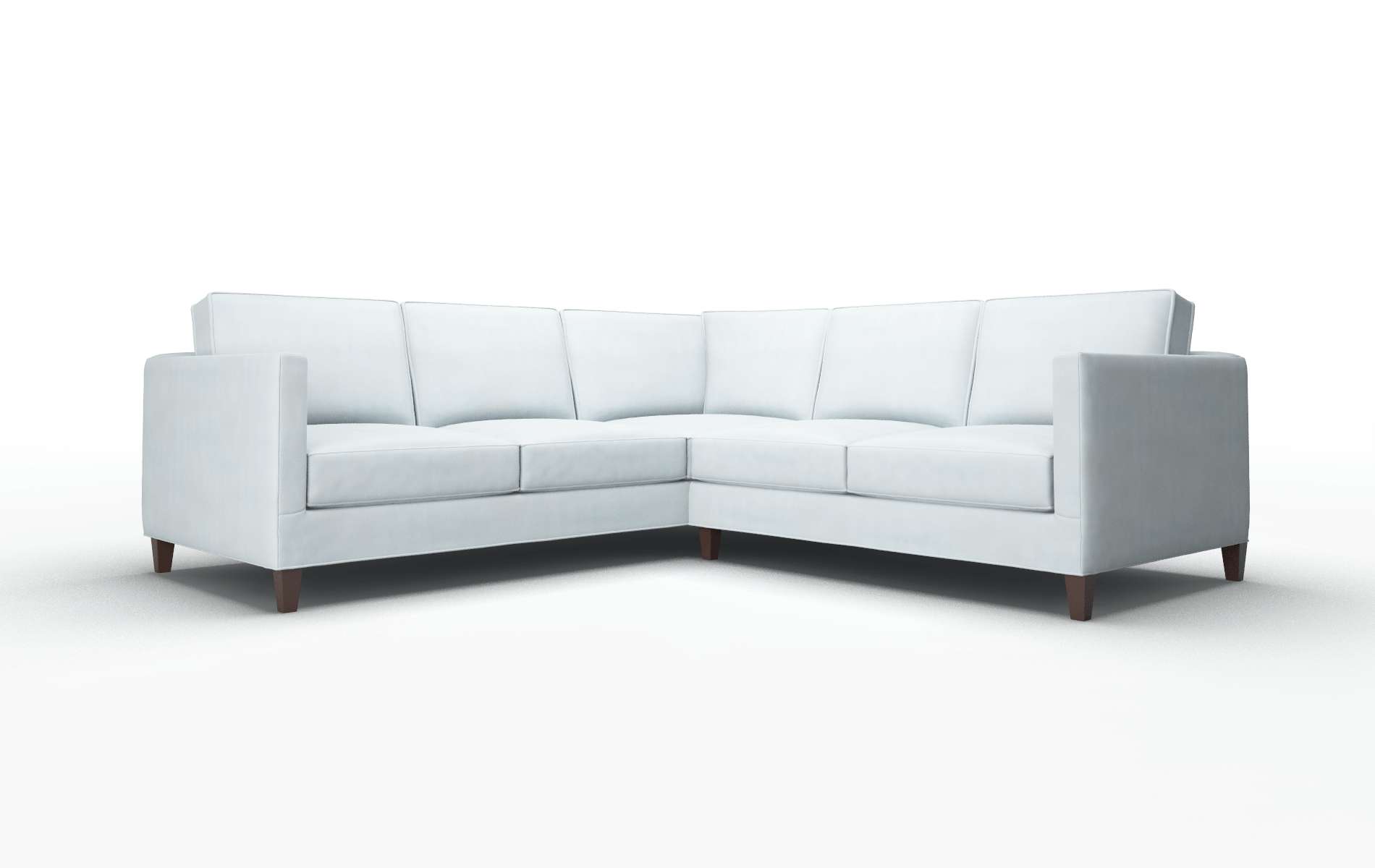 Alps Hathaway Aqua Sectional espresso legs 1