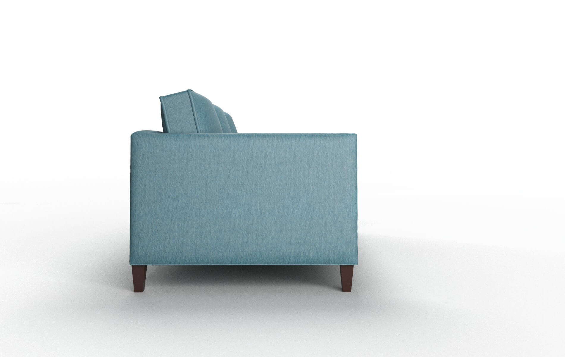 Alps Hepburn Teal Sofa espresso legs 3