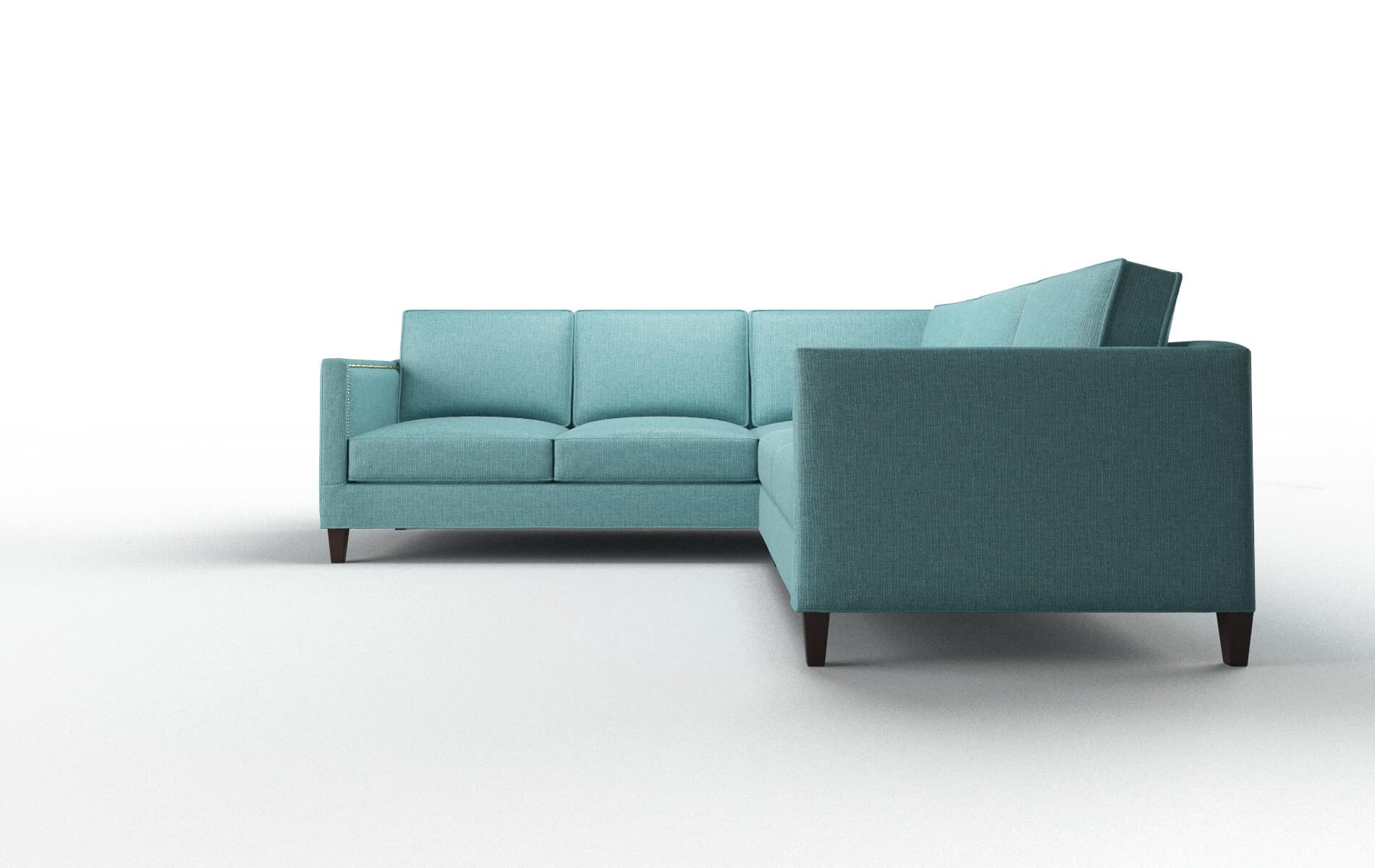 Alps Hepburn_hrp Emerald Sectional espresso legs 5