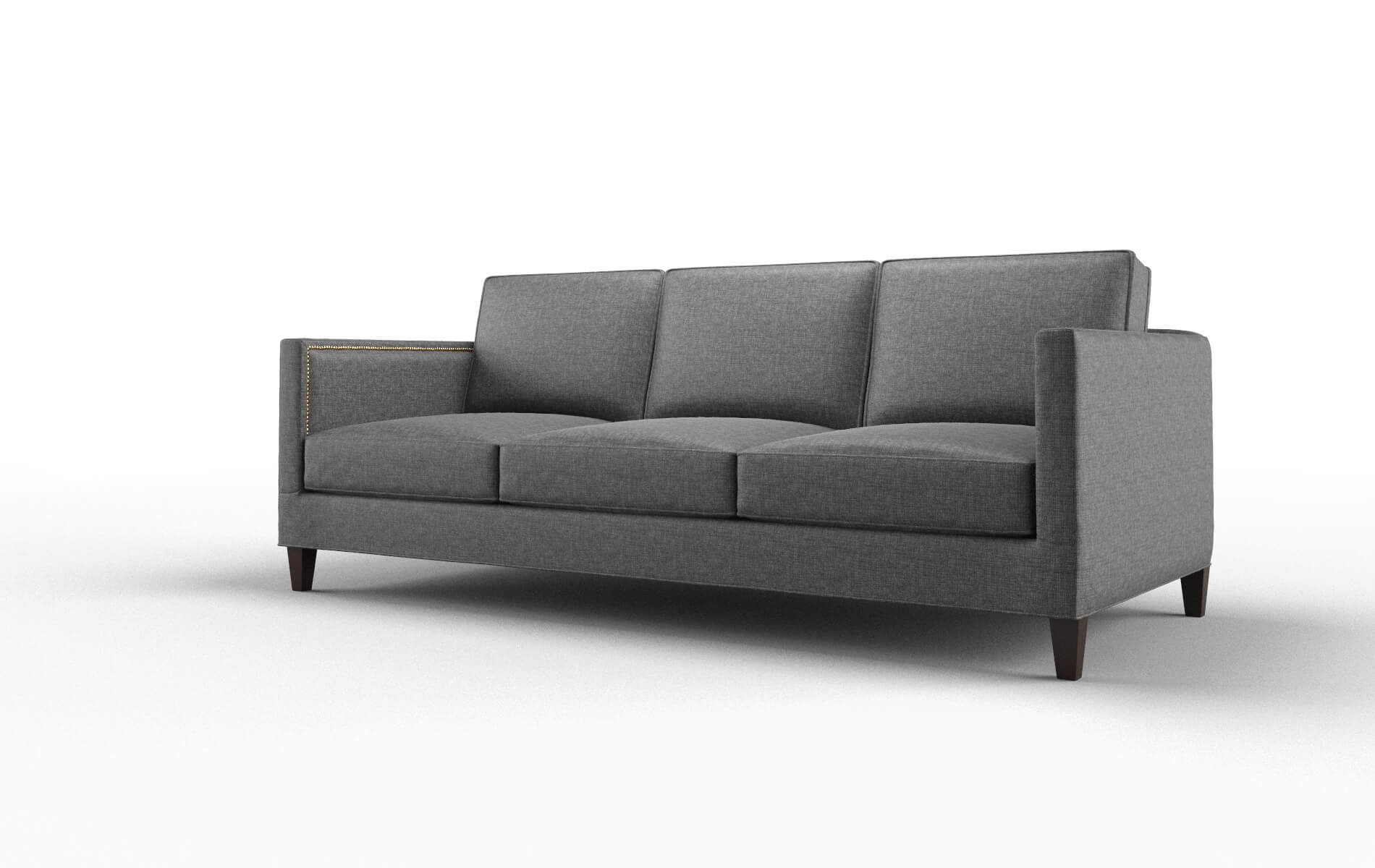 Alps Insight Charcoal Sofa espresso legs 4