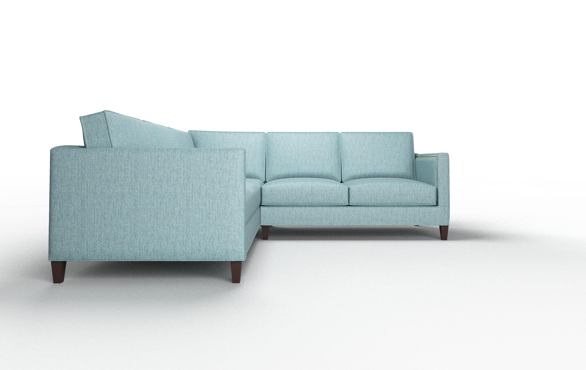 Alps Insight Peacock Sectional espresso legs 2