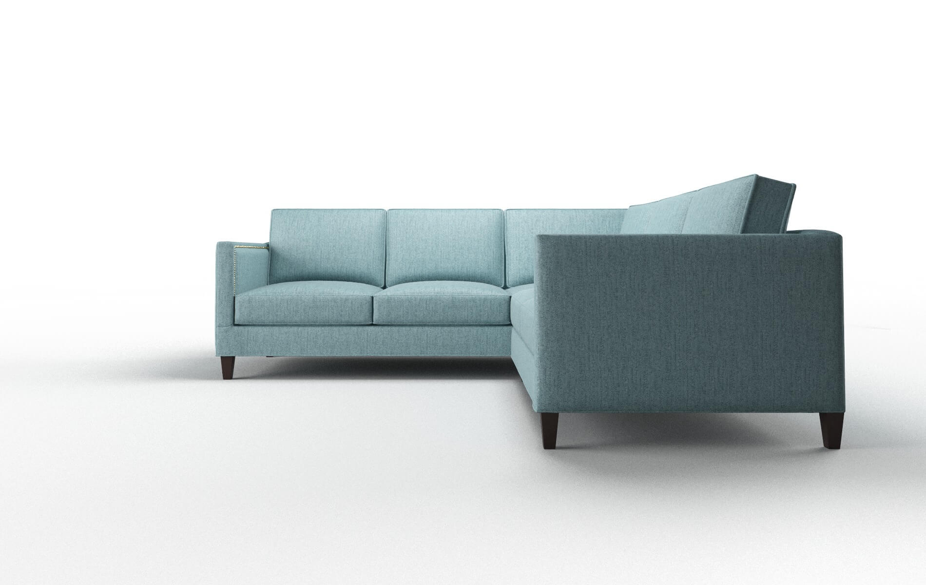 Alps Insight Peacock Sectional espresso legs 5