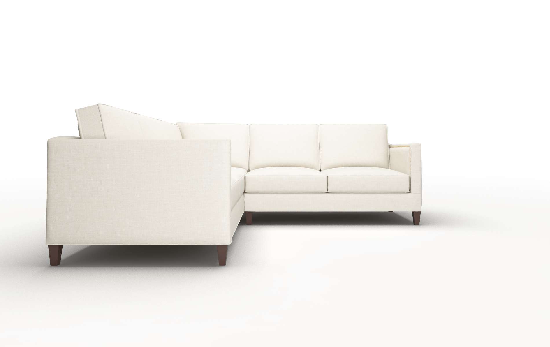 Alps Keylargo Almond Sectional espresso legs 2