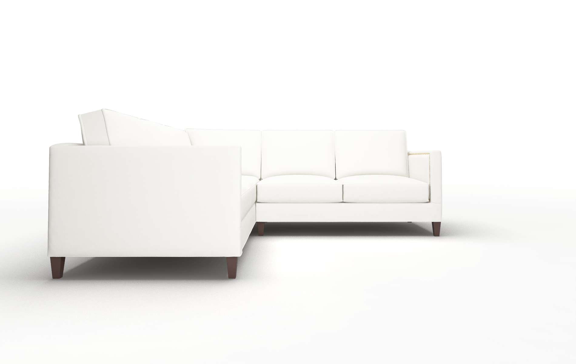Alps Keylargo Oatmeal Sectional espresso legs 2