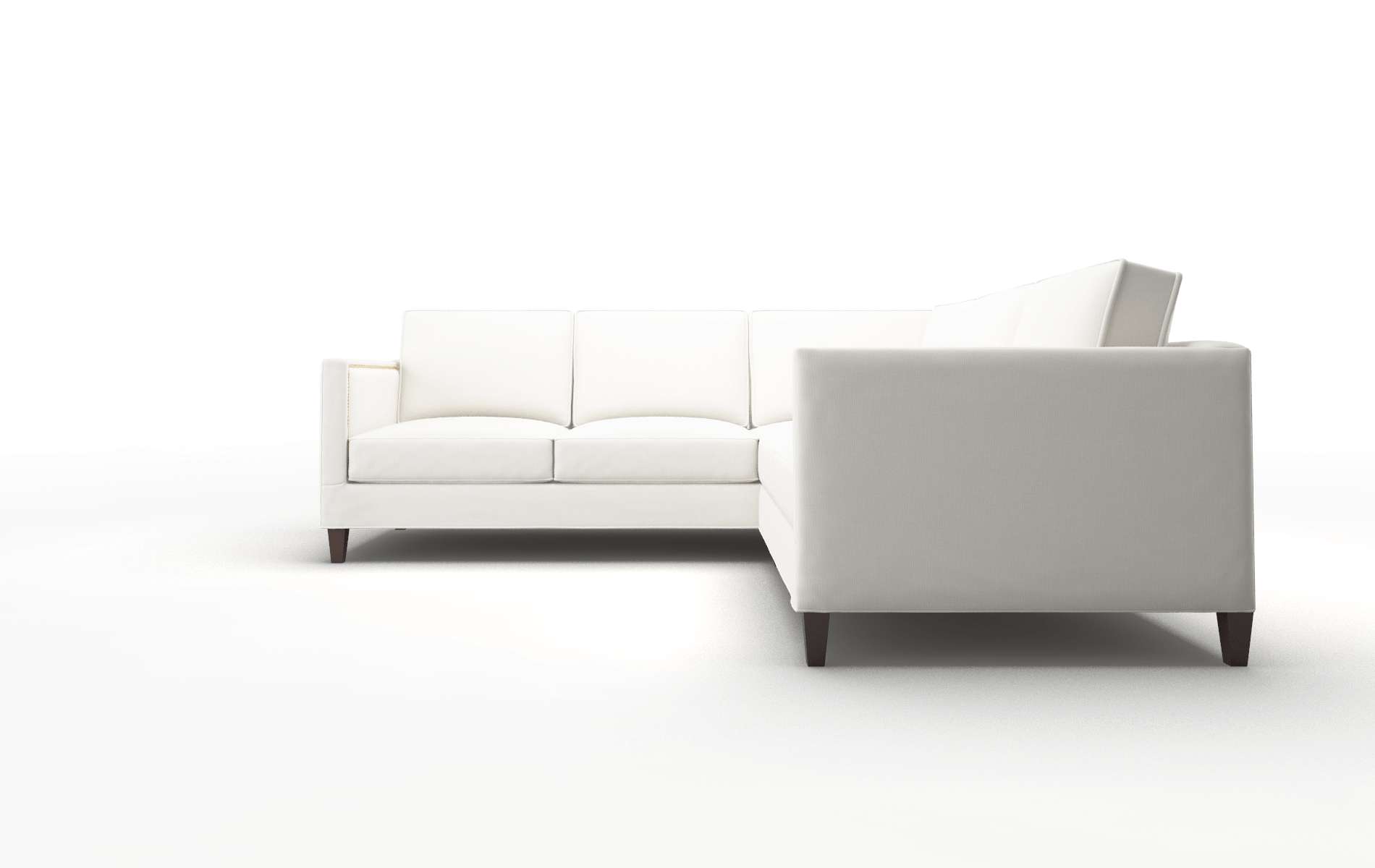 Alps Keylargo Oatmeal Sectional espresso legs 5