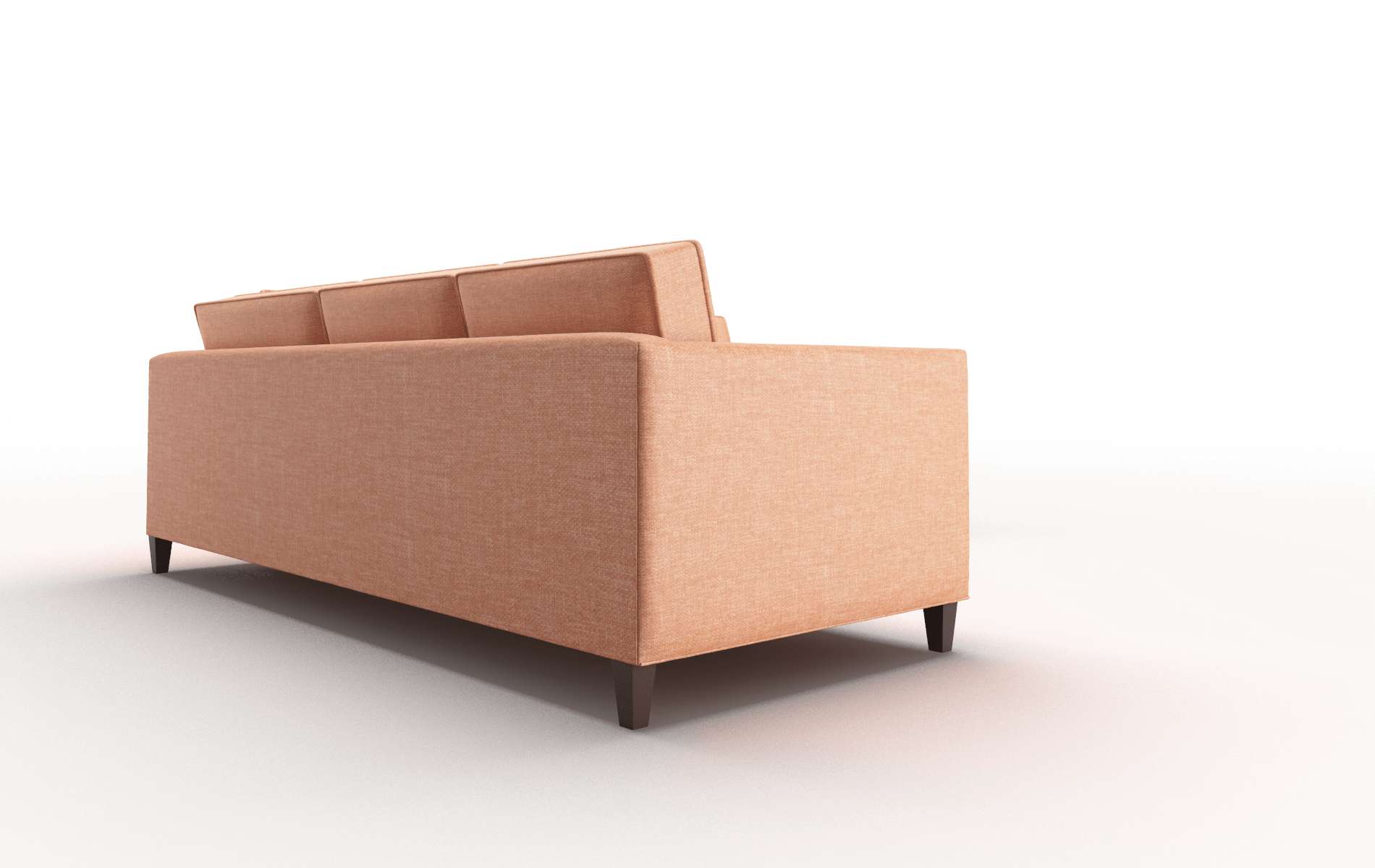 Alps Keylargo Terracotta Sectional espresso legs 3