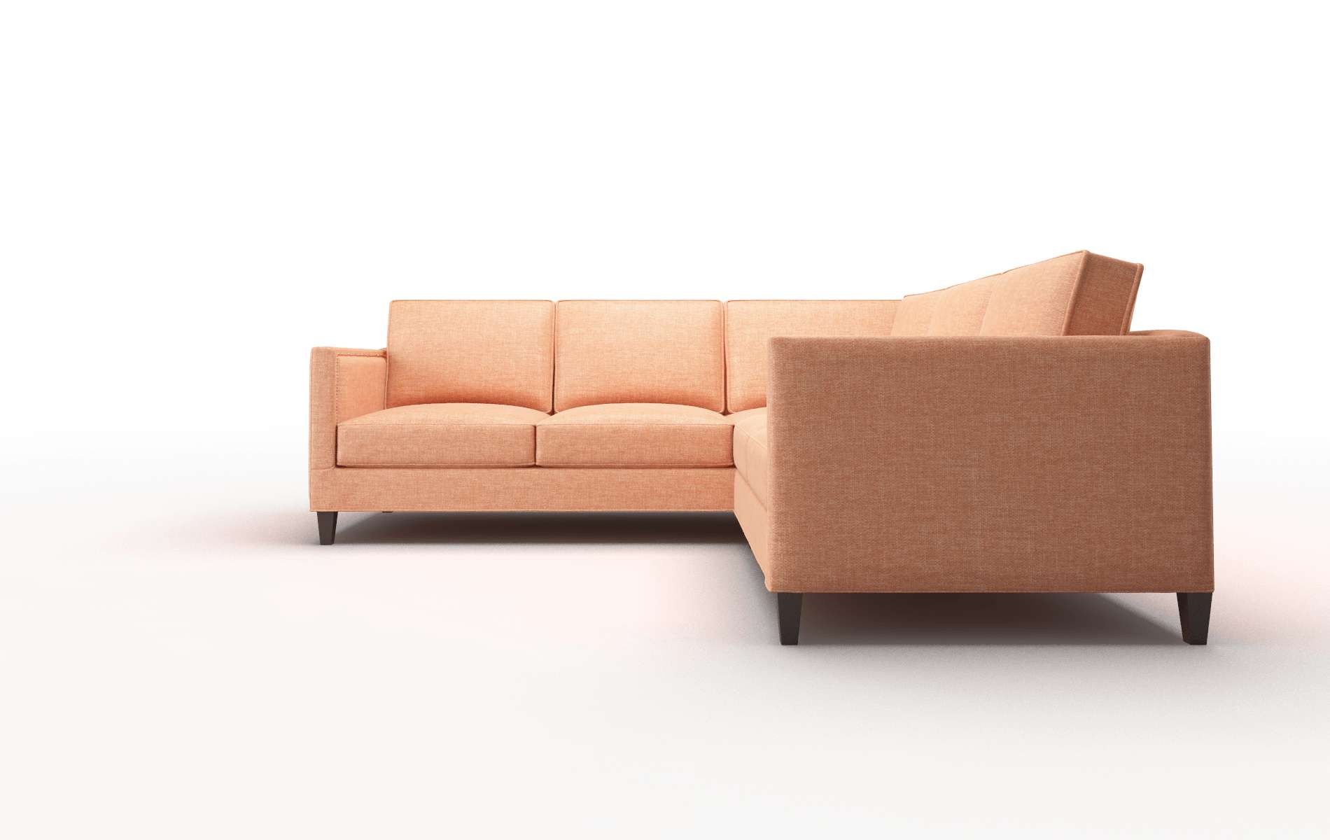 Alps Keylargo Terracotta Sectional espresso legs 5