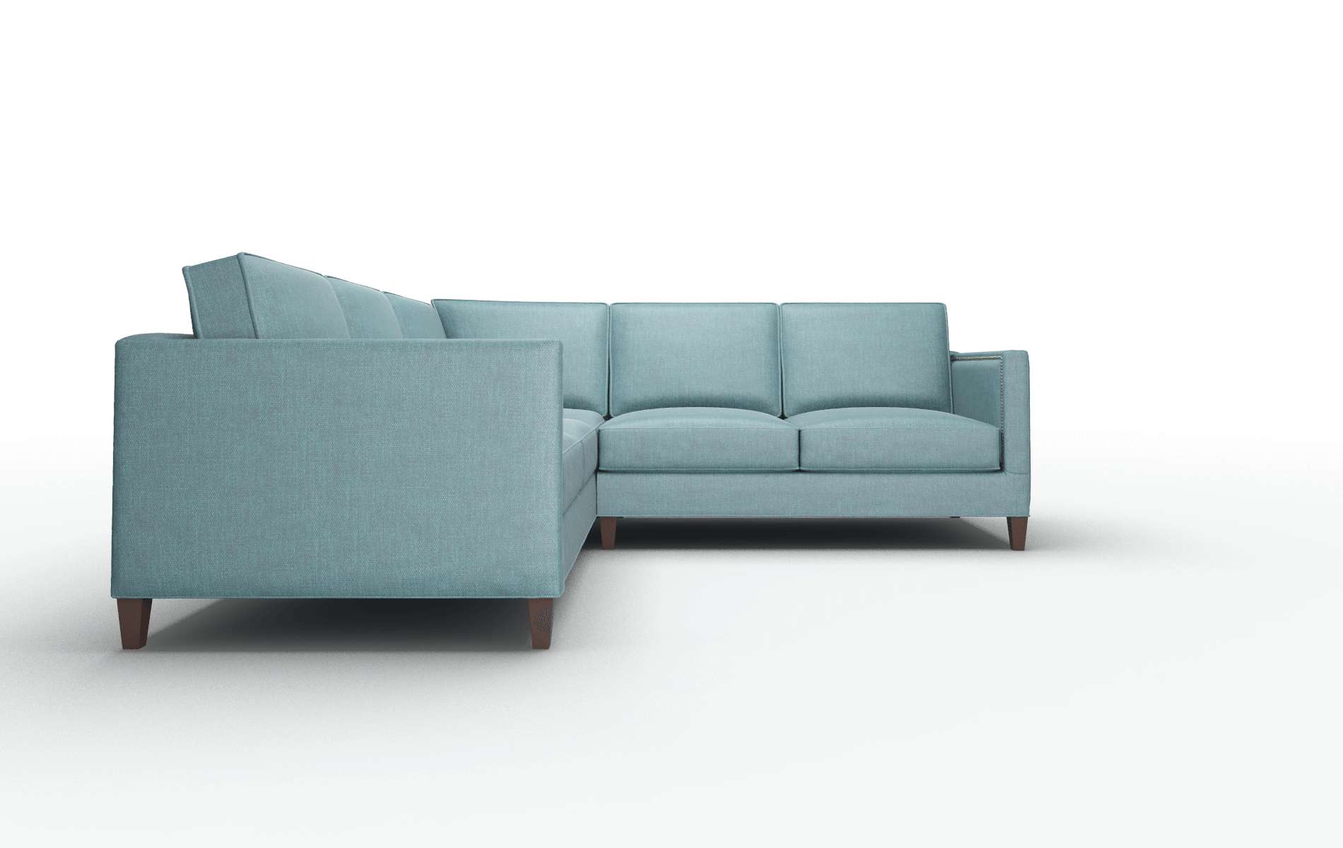 Alps Leslie Peacock Sectional espresso legs 2