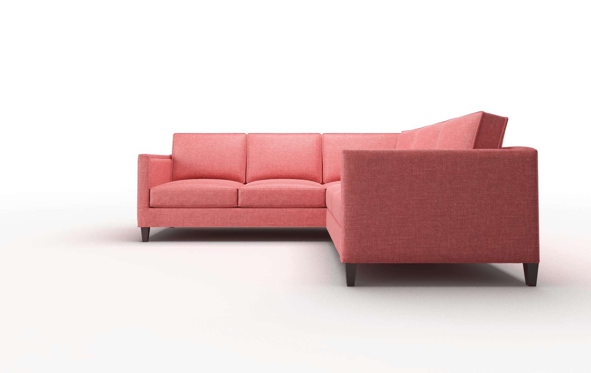 Alps Leslie Poppy Sectional espresso legs 5