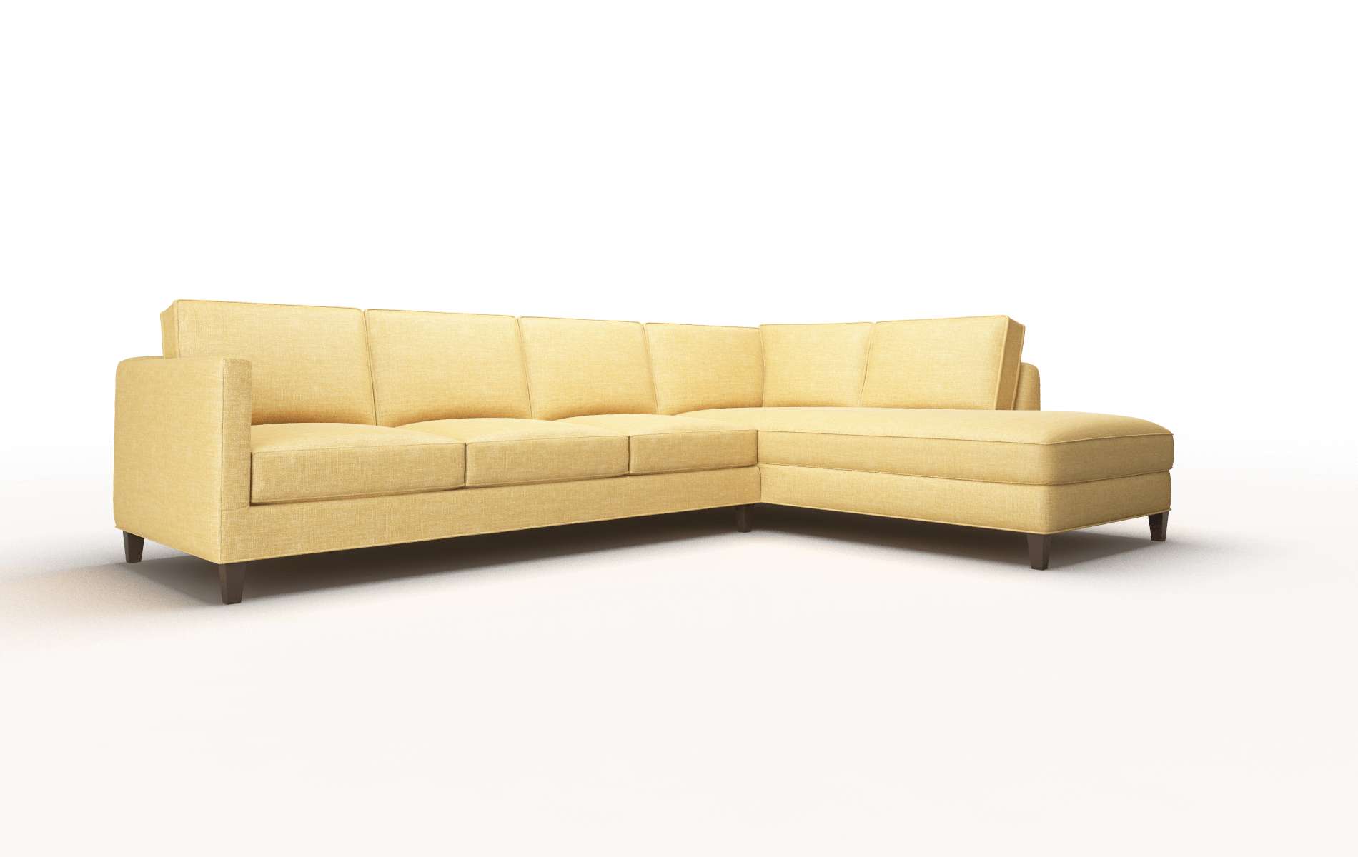Alps Leslie Saffron Panel espresso legs 2