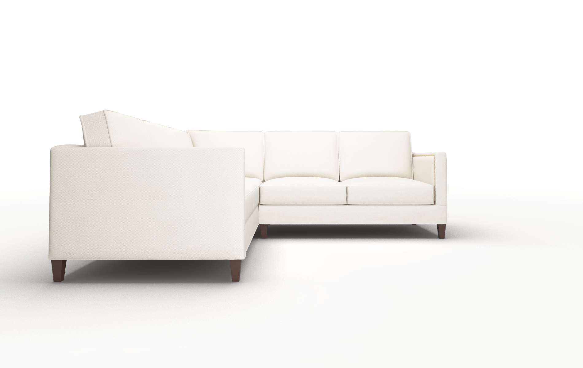 Alps Malibu Linen Sectional espresso legs 2