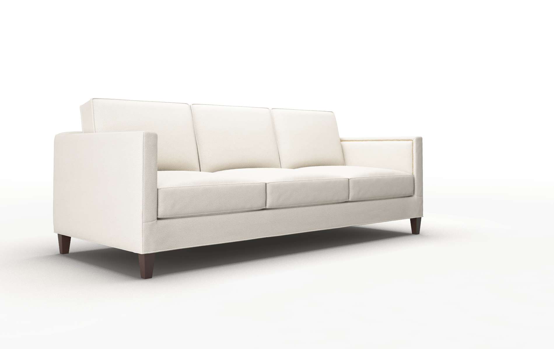 Alps Malibu Linen Sofa espresso legs 2