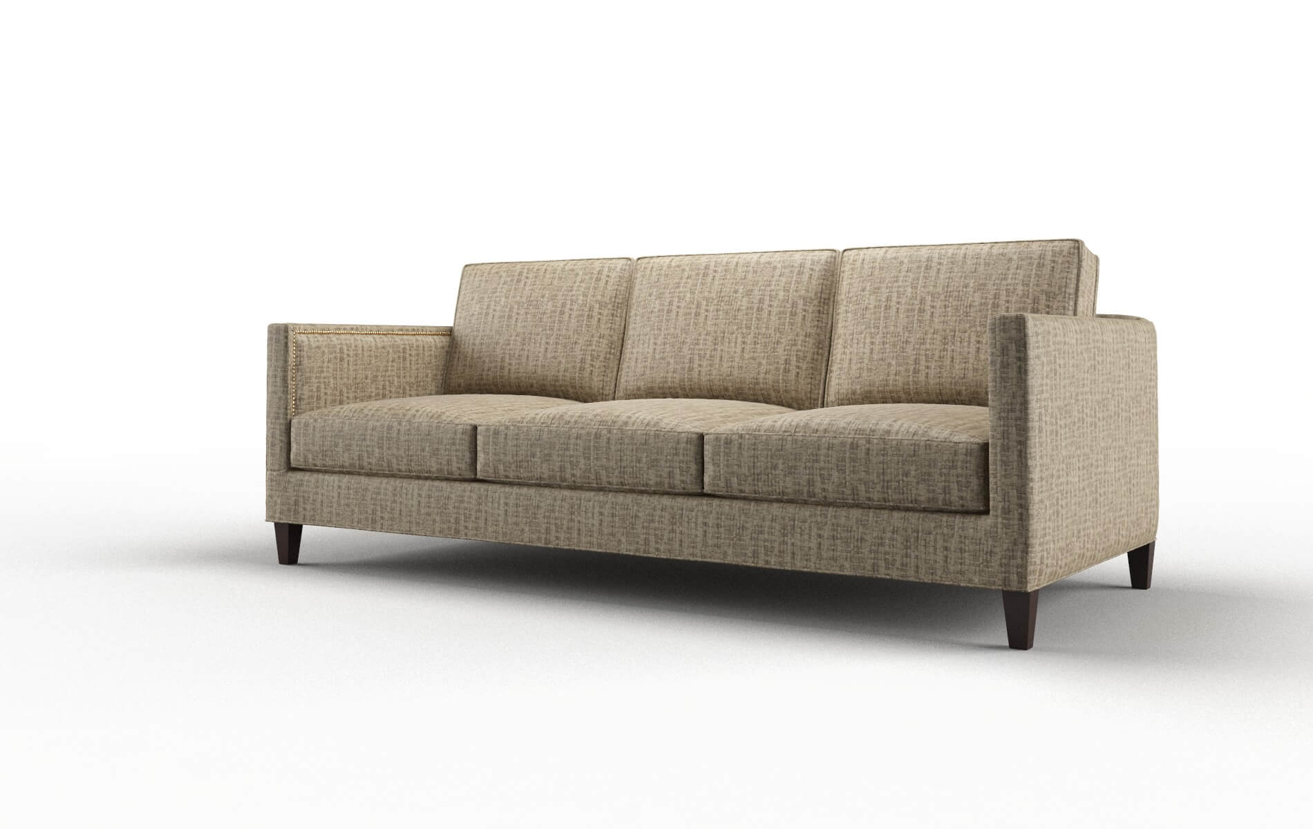 Alps Marcy Camel Sofa espresso legs 4