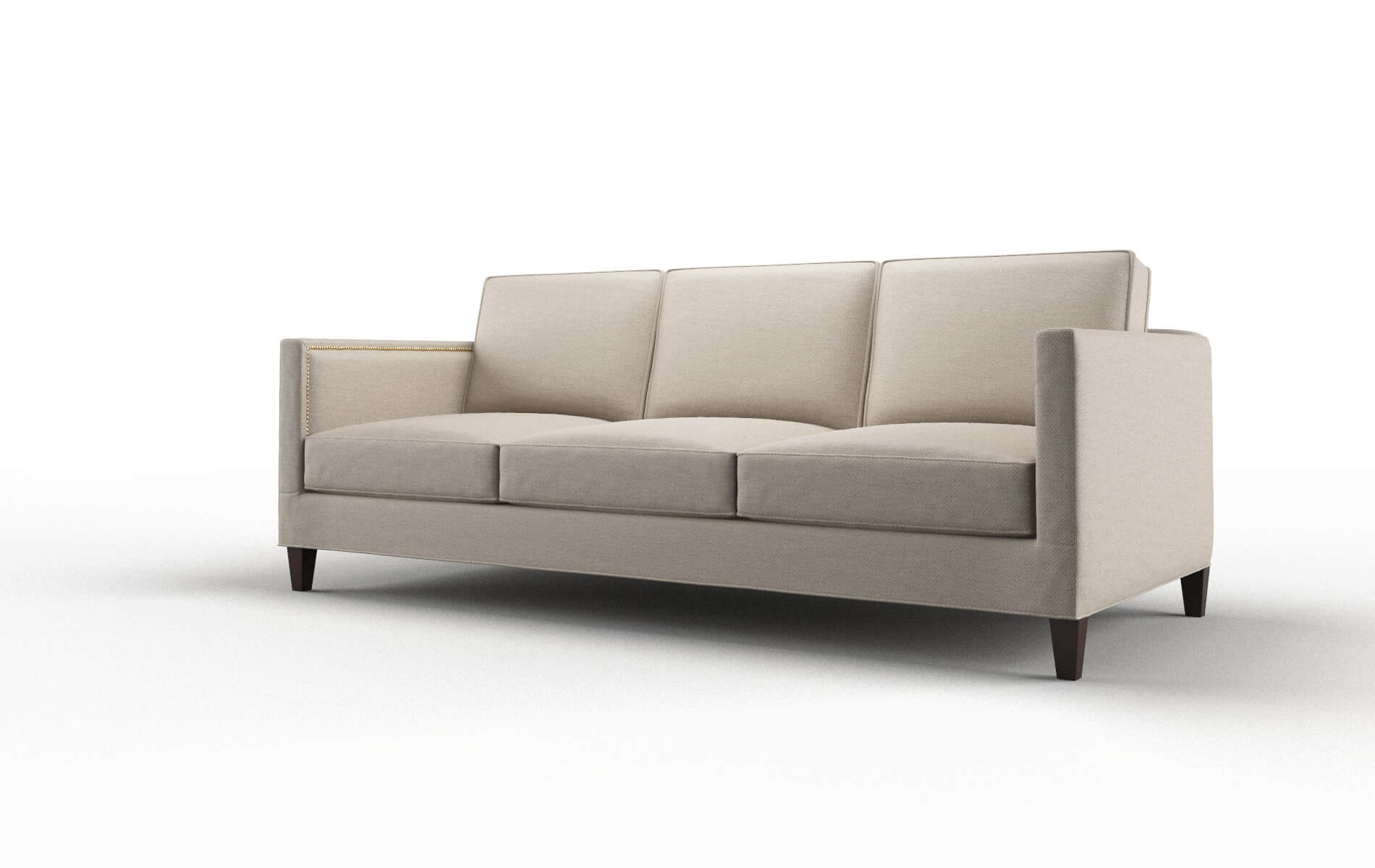 Alps Naples Almond Sofa espresso legs 4