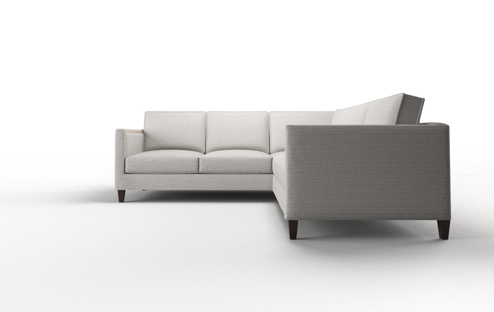 Alps Naples Ash Sectional espresso legs 5