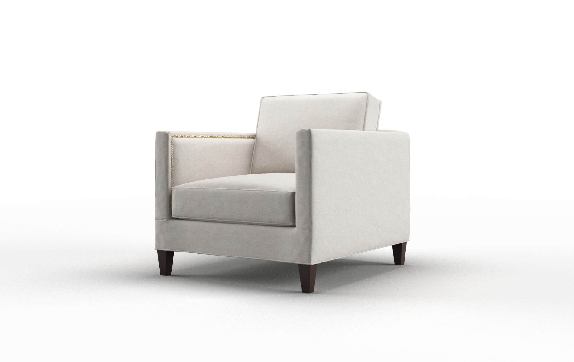 Alps Noble Grey Chair espresso legs 4