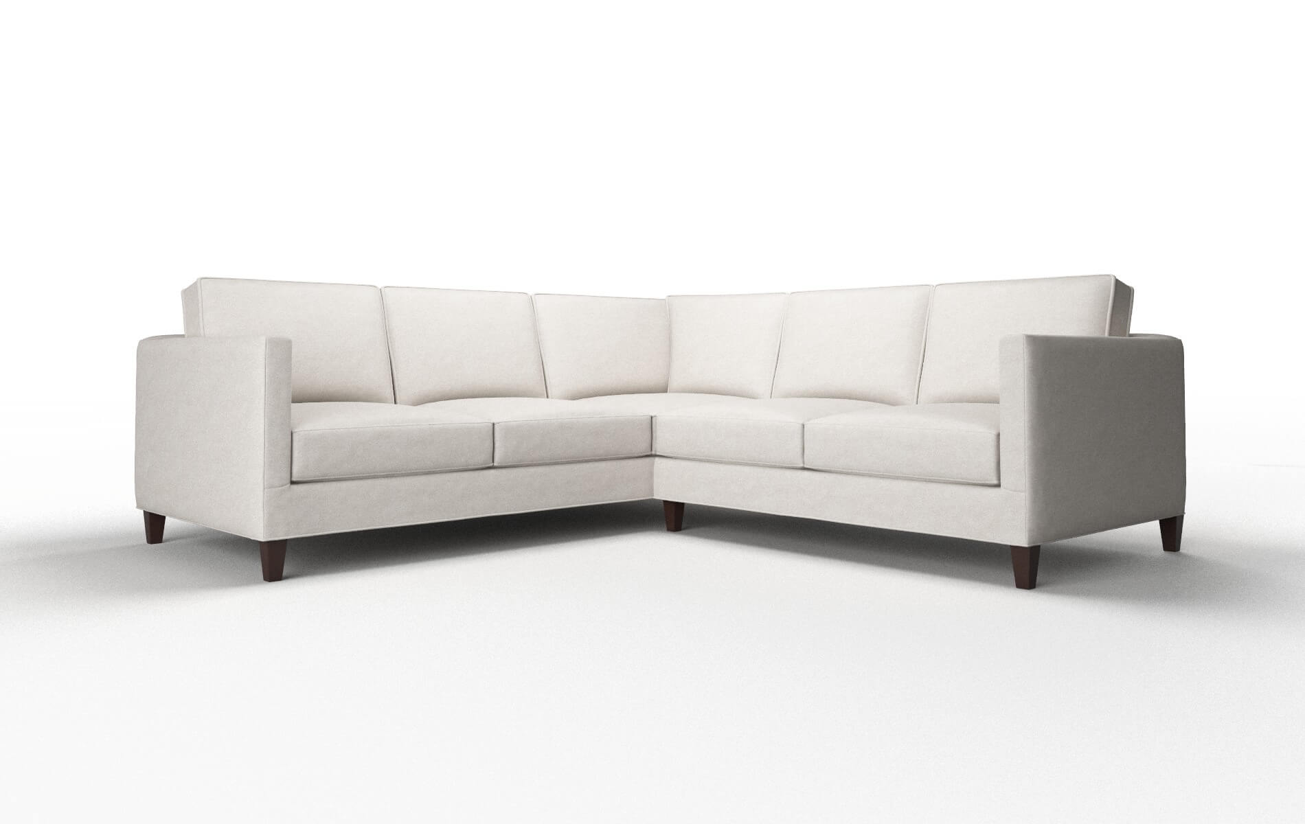 Alps Noble Grey Sectional espresso legs 1