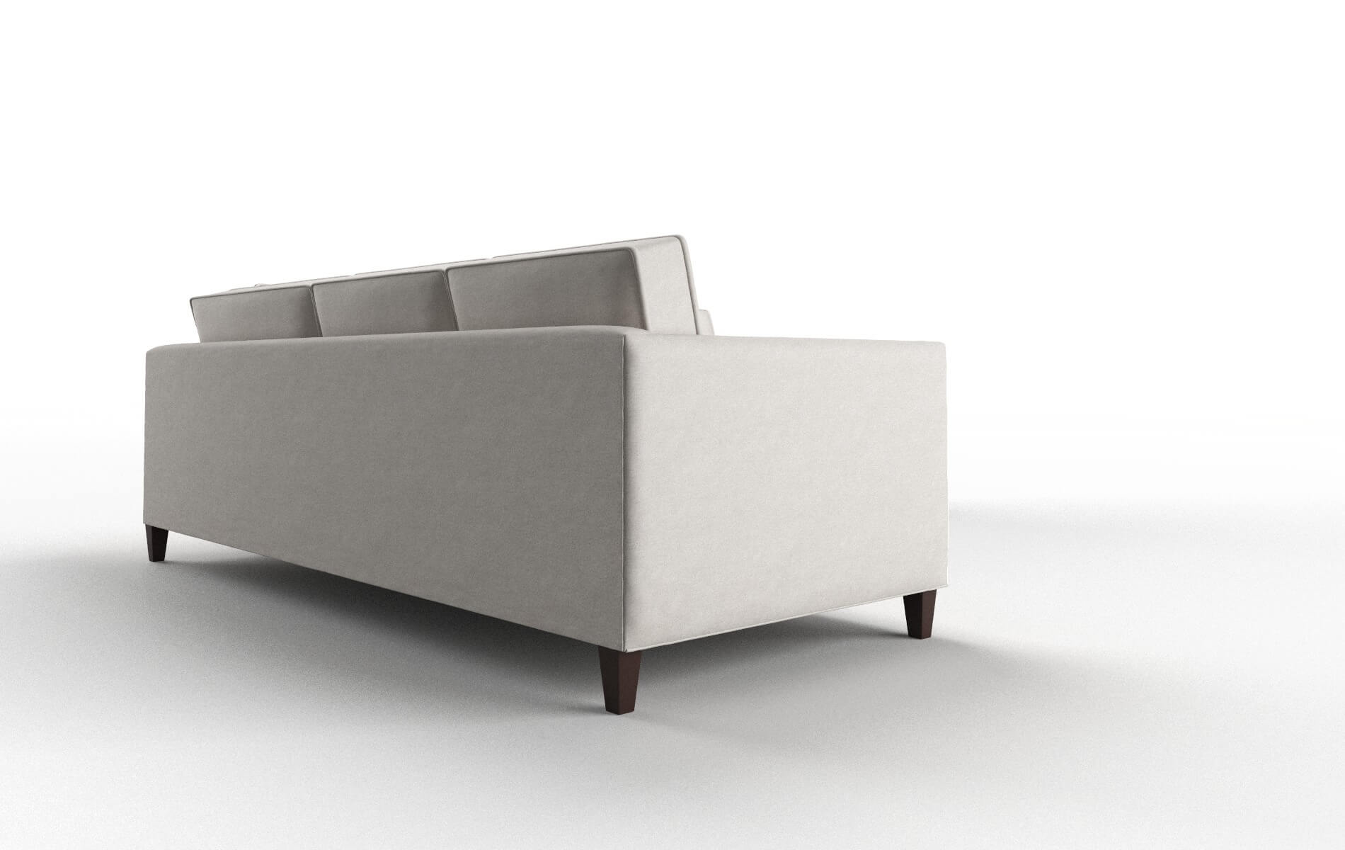 Alps Noble Grey Sectional espresso legs 3