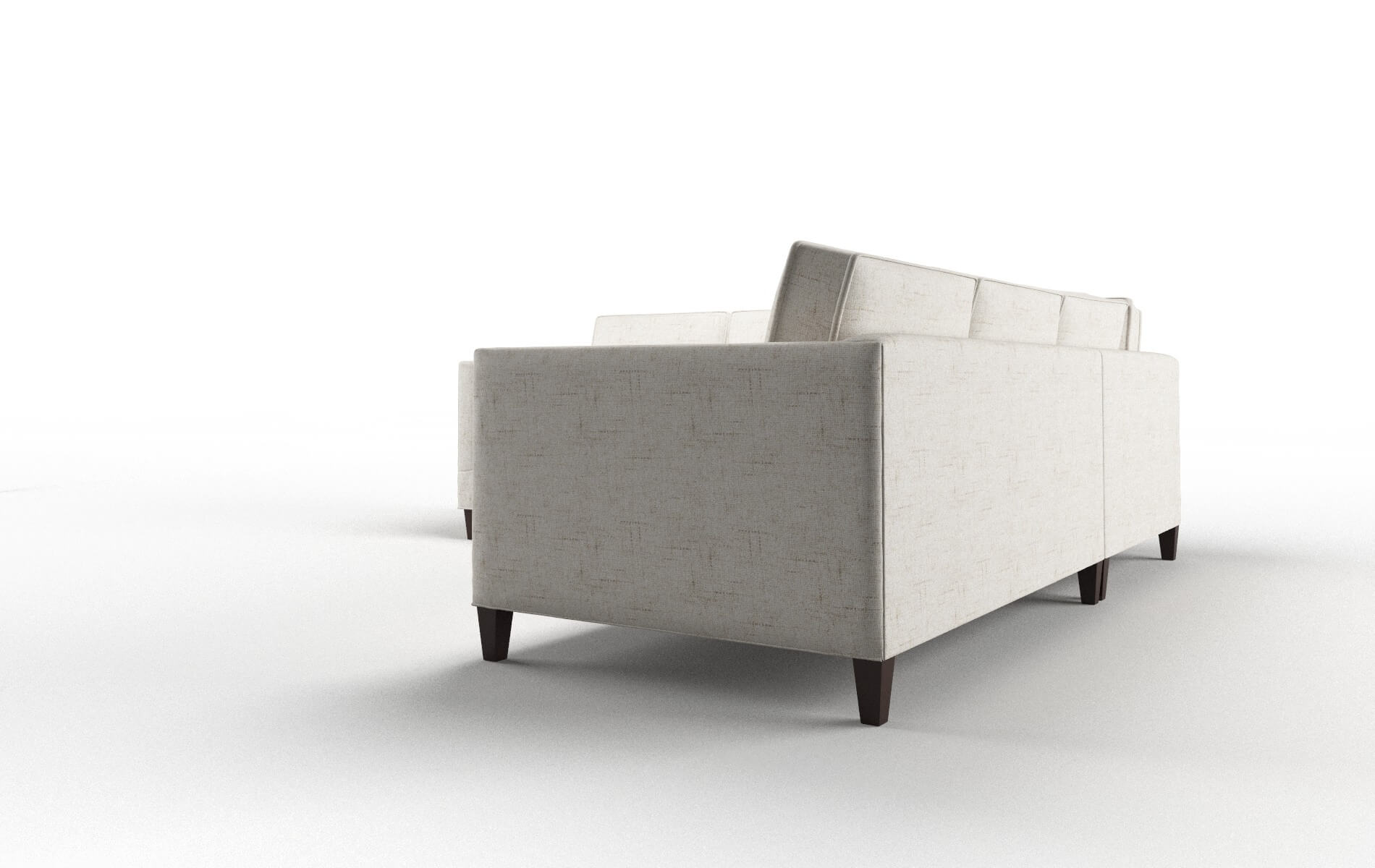 Alps Oceanside Natural Sectional espresso legs 4