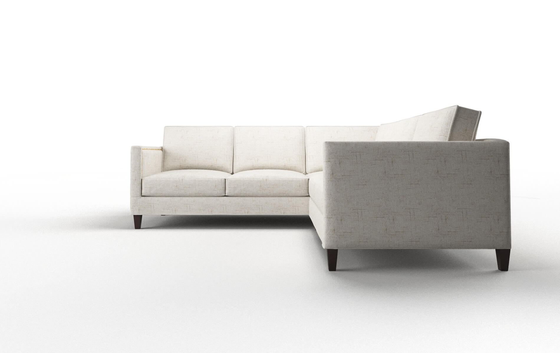 Alps Oceanside Natural Sectional espresso legs 5