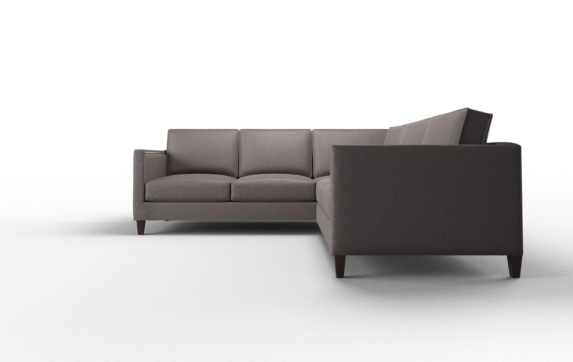 Alps Oscar Chocolate Sectional espresso legs 5