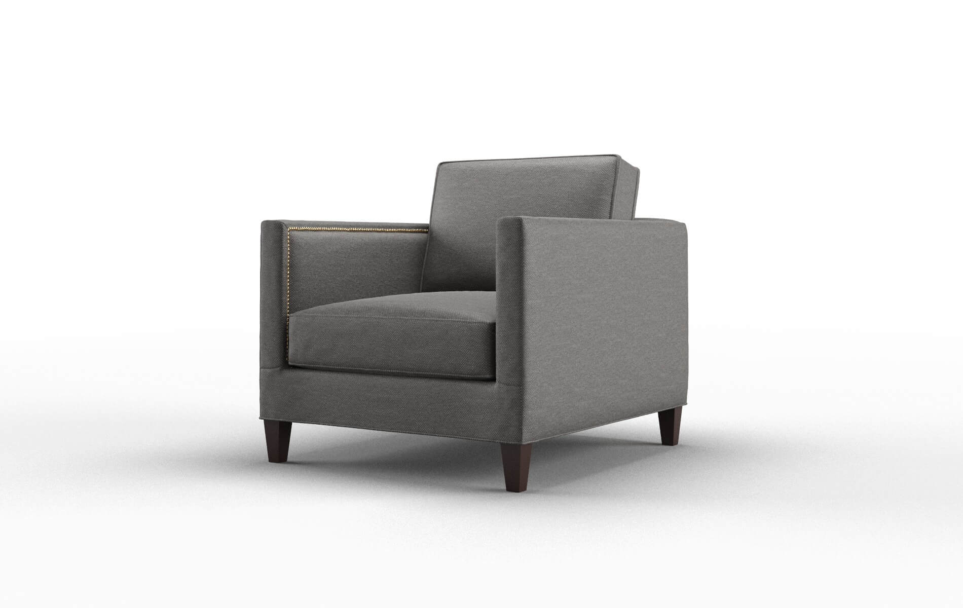 Alps Oscar Grey Chair espresso legs 4