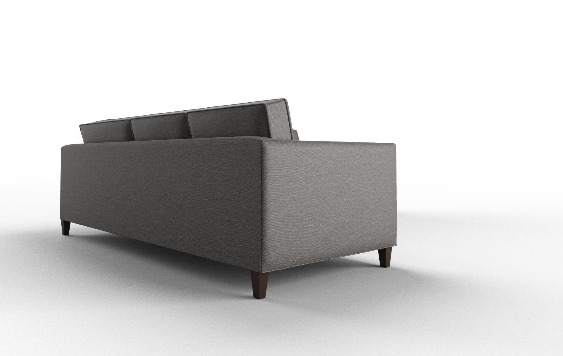 Alps Oscar Grey Sectional espresso legs 3