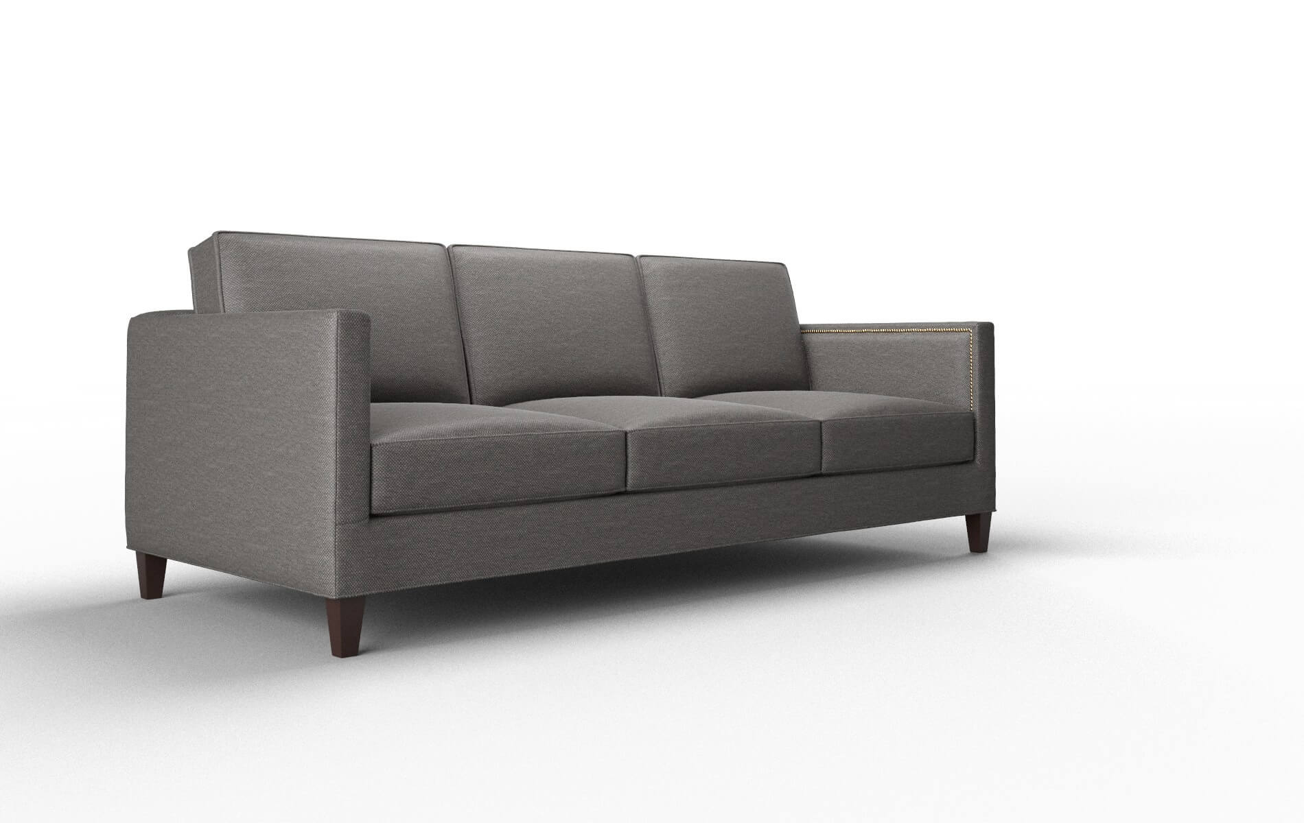 Alps Oscar Grey Sofa espresso legs 2