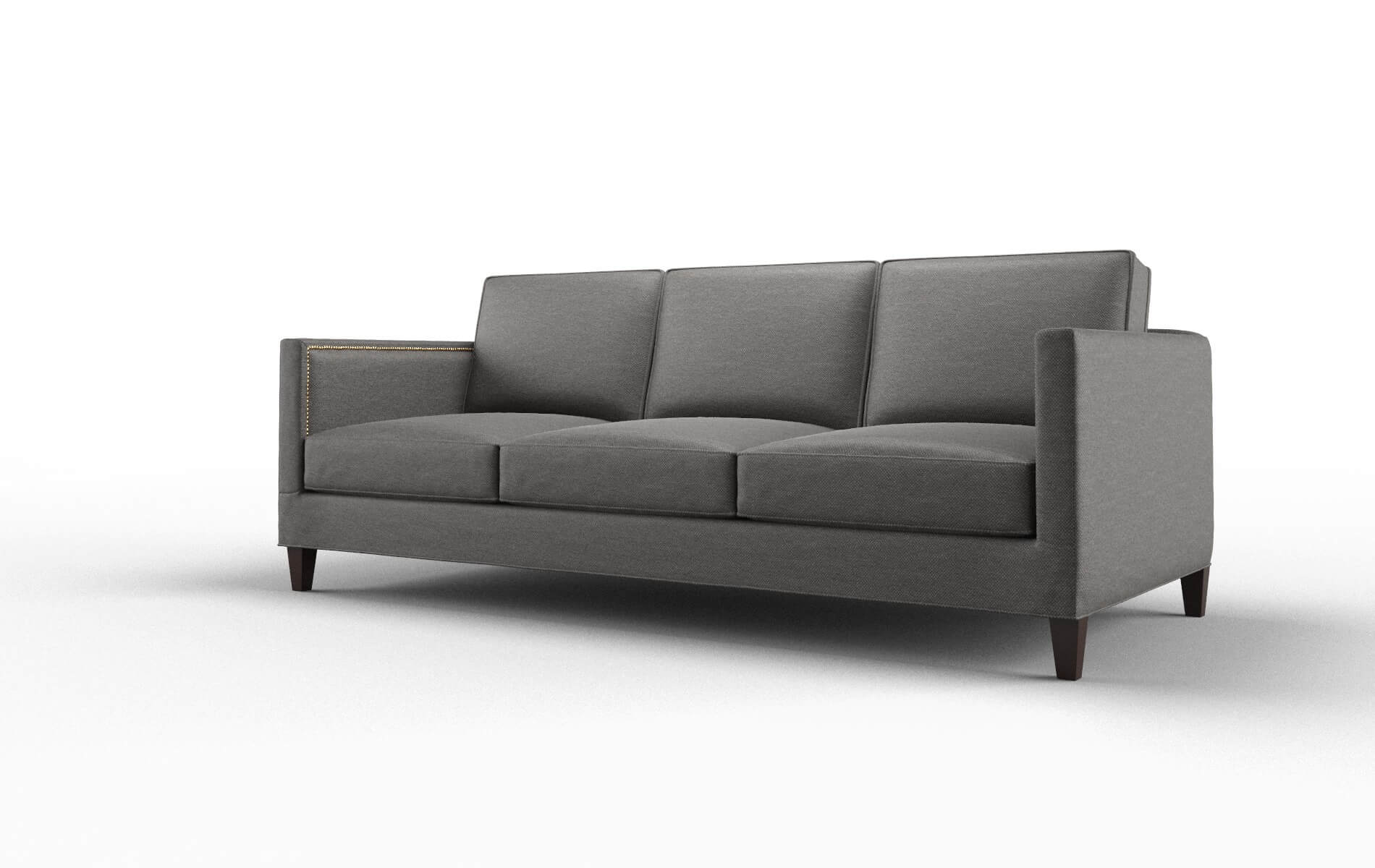 Alps Oscar Grey Sofa espresso legs 4