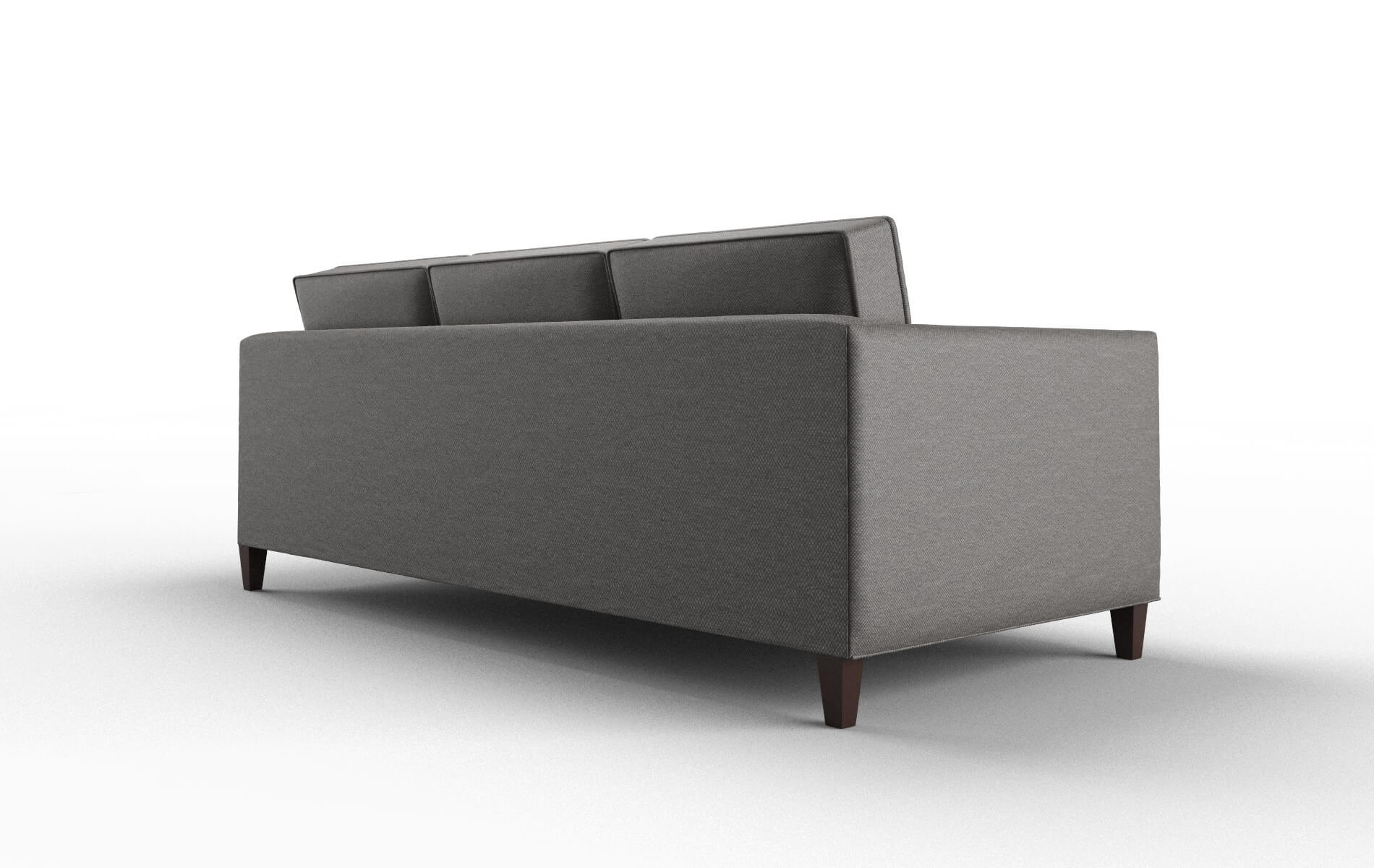 Alps Oscar Grey Sofa espresso legs 5