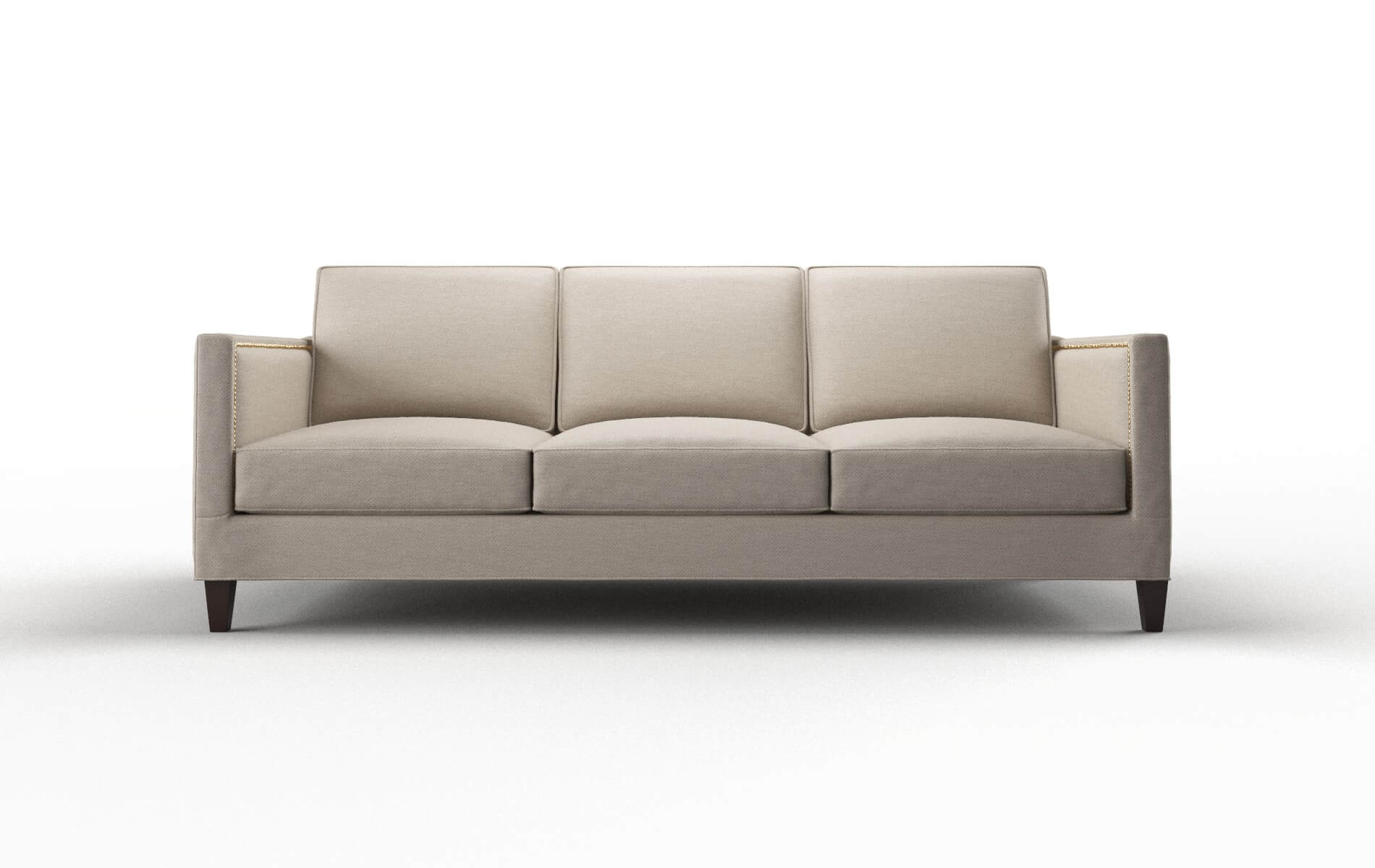 Alps Oscar Linen Sofa espresso legs 1