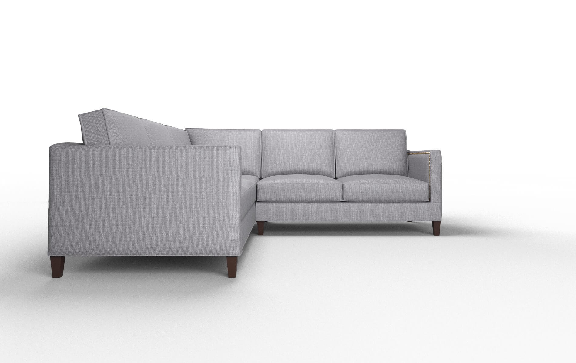 Alps Parker Ash Sectional espresso legs 2