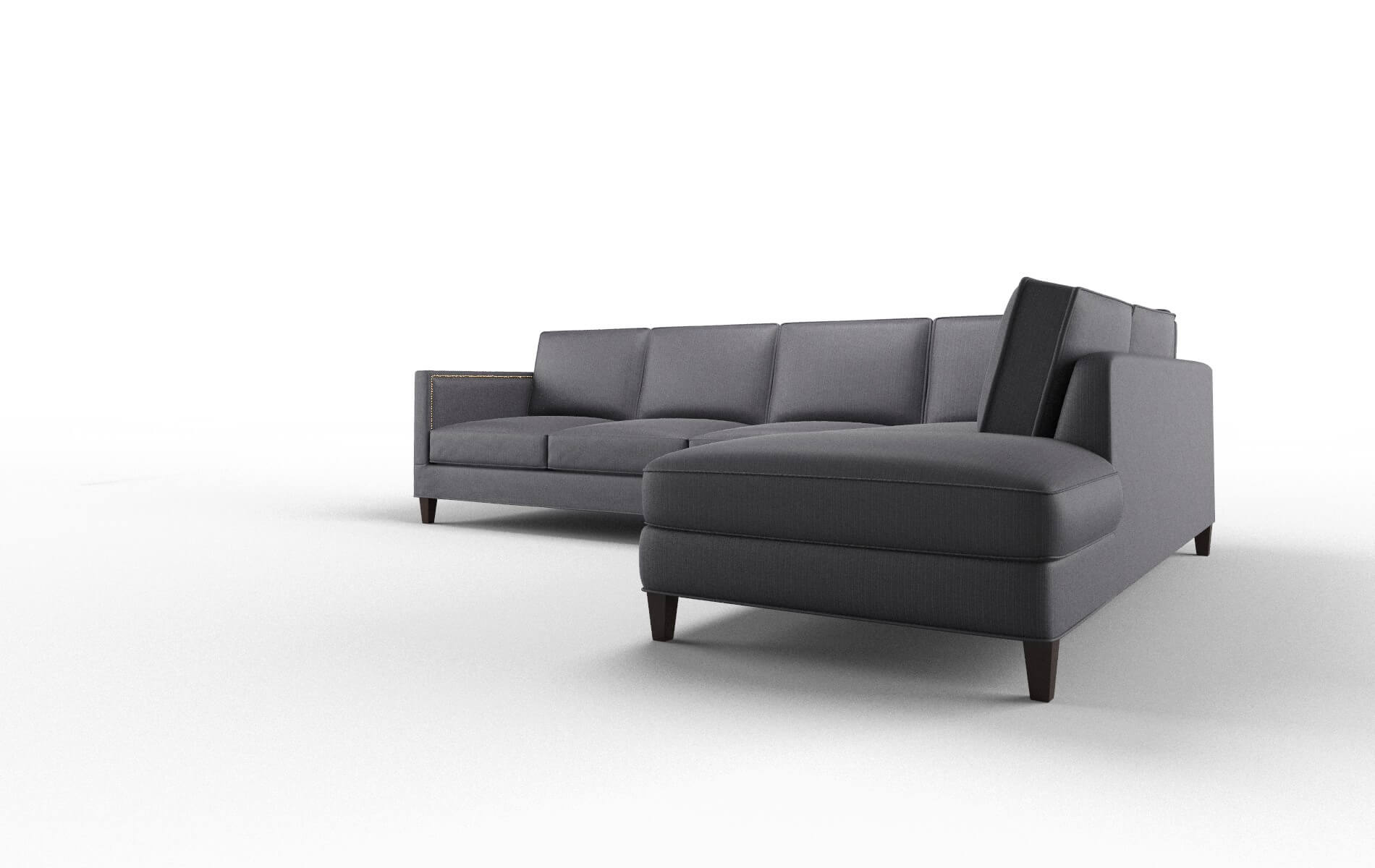 Alps Parker Charcoal Panel espresso legs 4