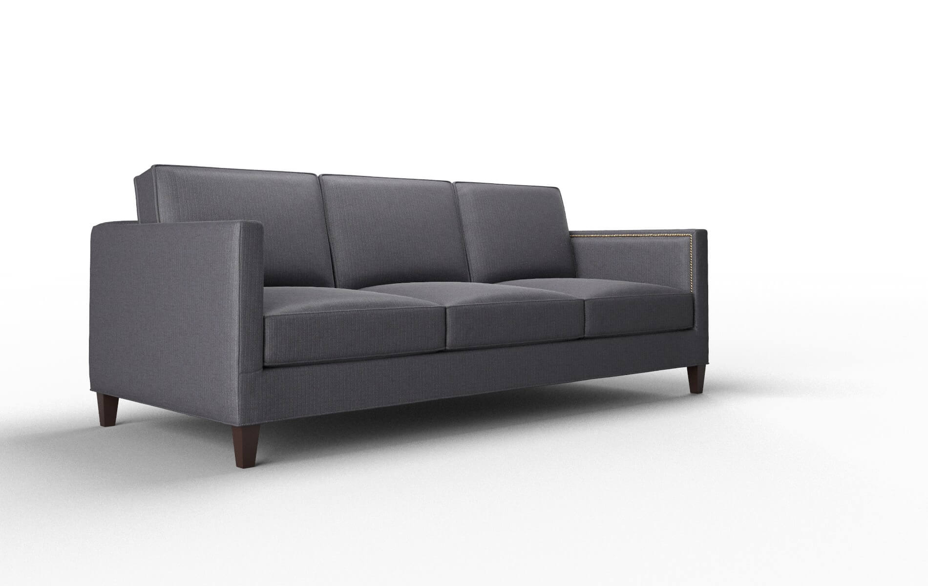 Alps Parker Charcoal Sofa espresso legs 2
