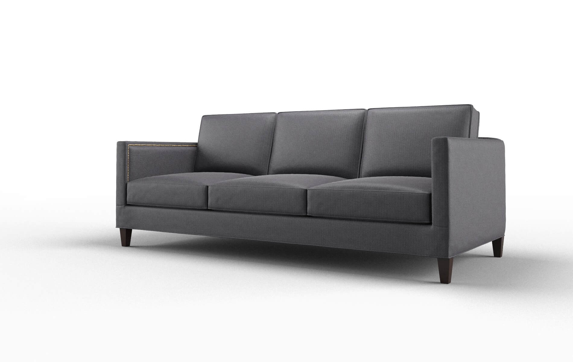 Alps Parker Charcoal Sofa espresso legs 4